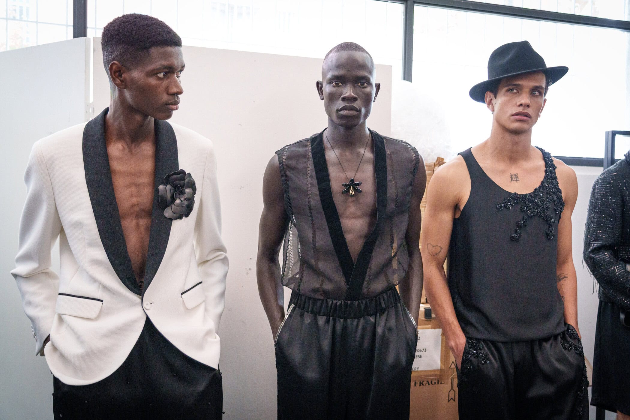Miguel Vieira Spring 2026 Men's Fashion Show Backstage