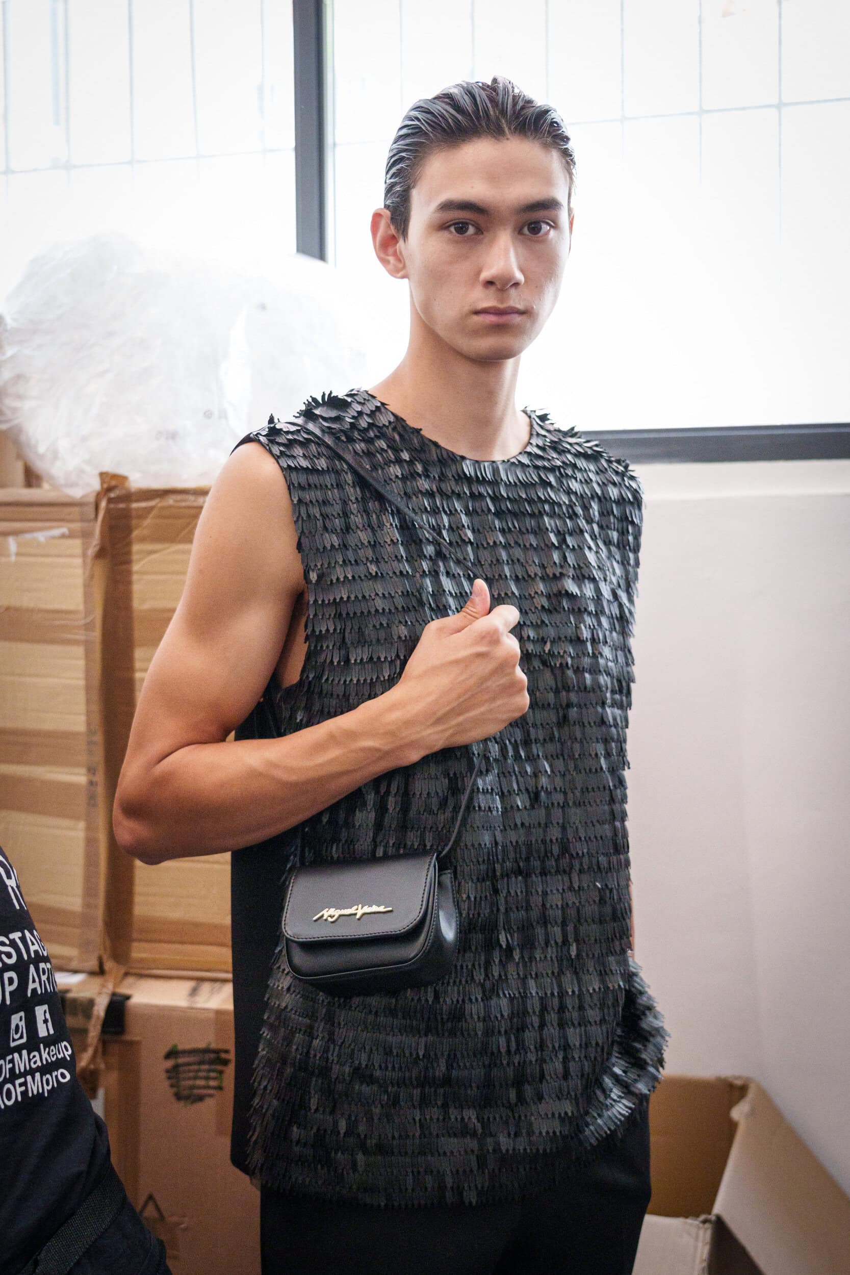 Miguel Vieira Spring 2026 Men's Fashion Show Backstage