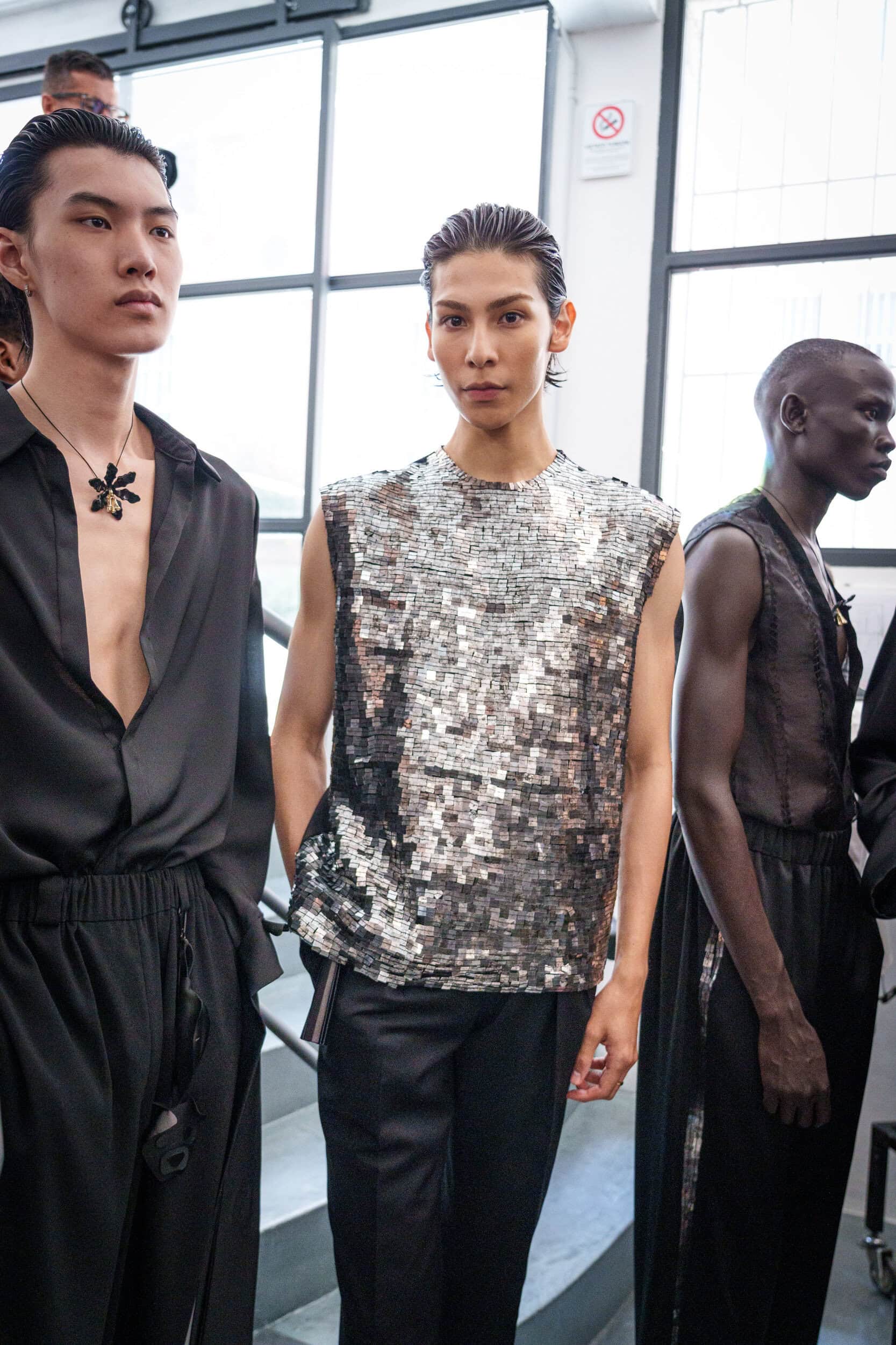 Miguel Vieira Spring 2026 Men's Fashion Show Backstage