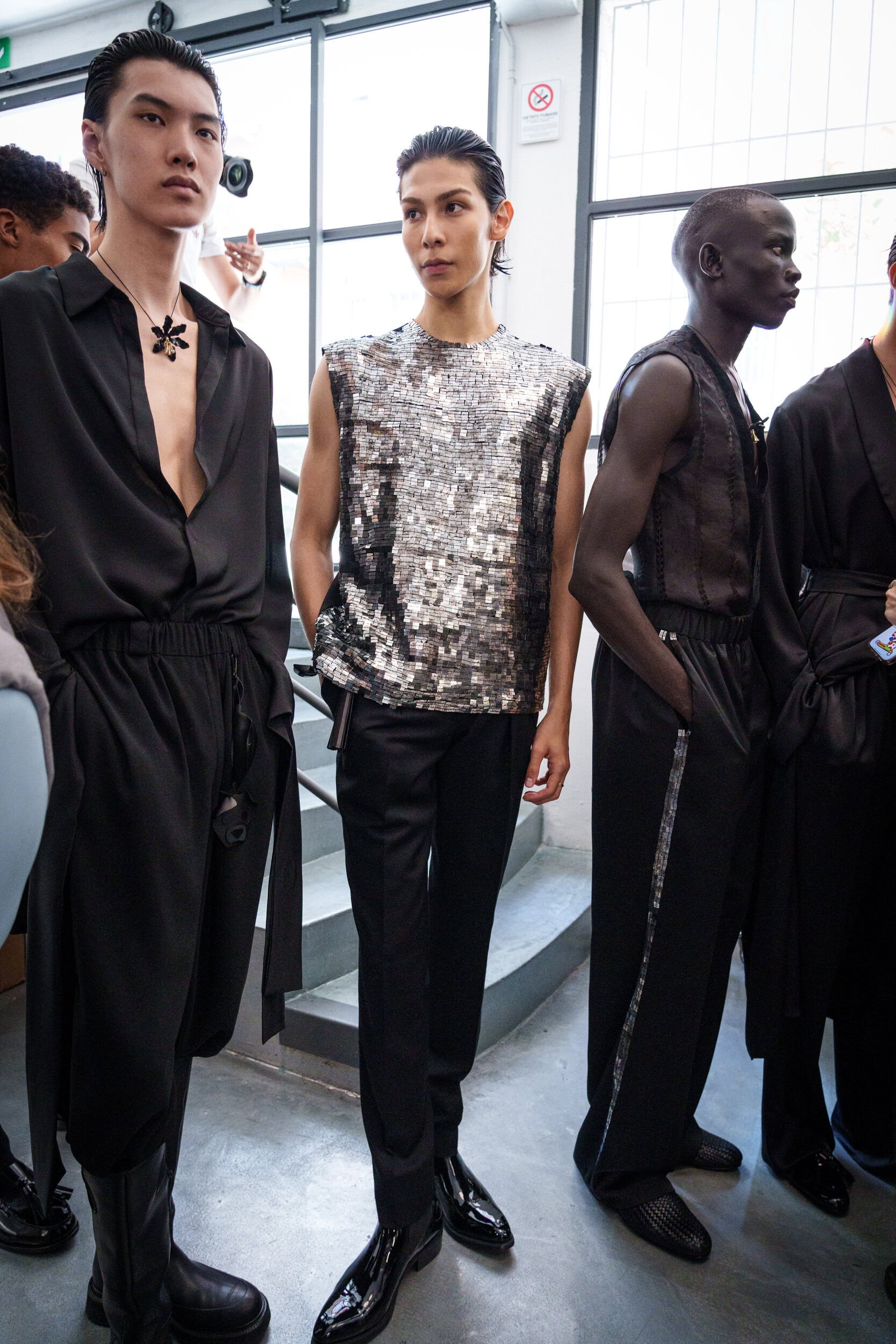 Miguel Vieira Spring 2026 Men's Fashion Show Backstage