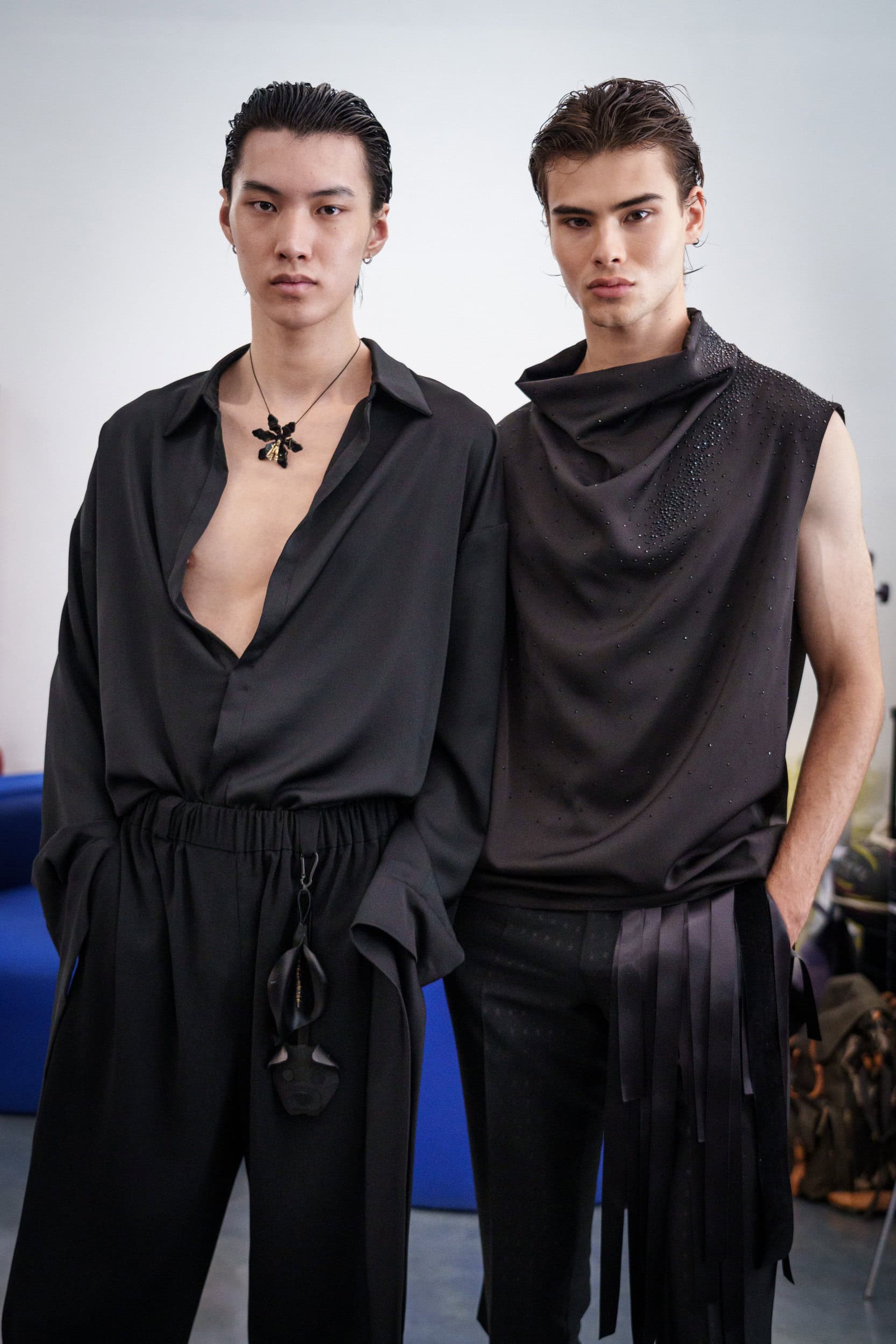 Miguel Vieira Spring 2026 Men's Fashion Show Backstage