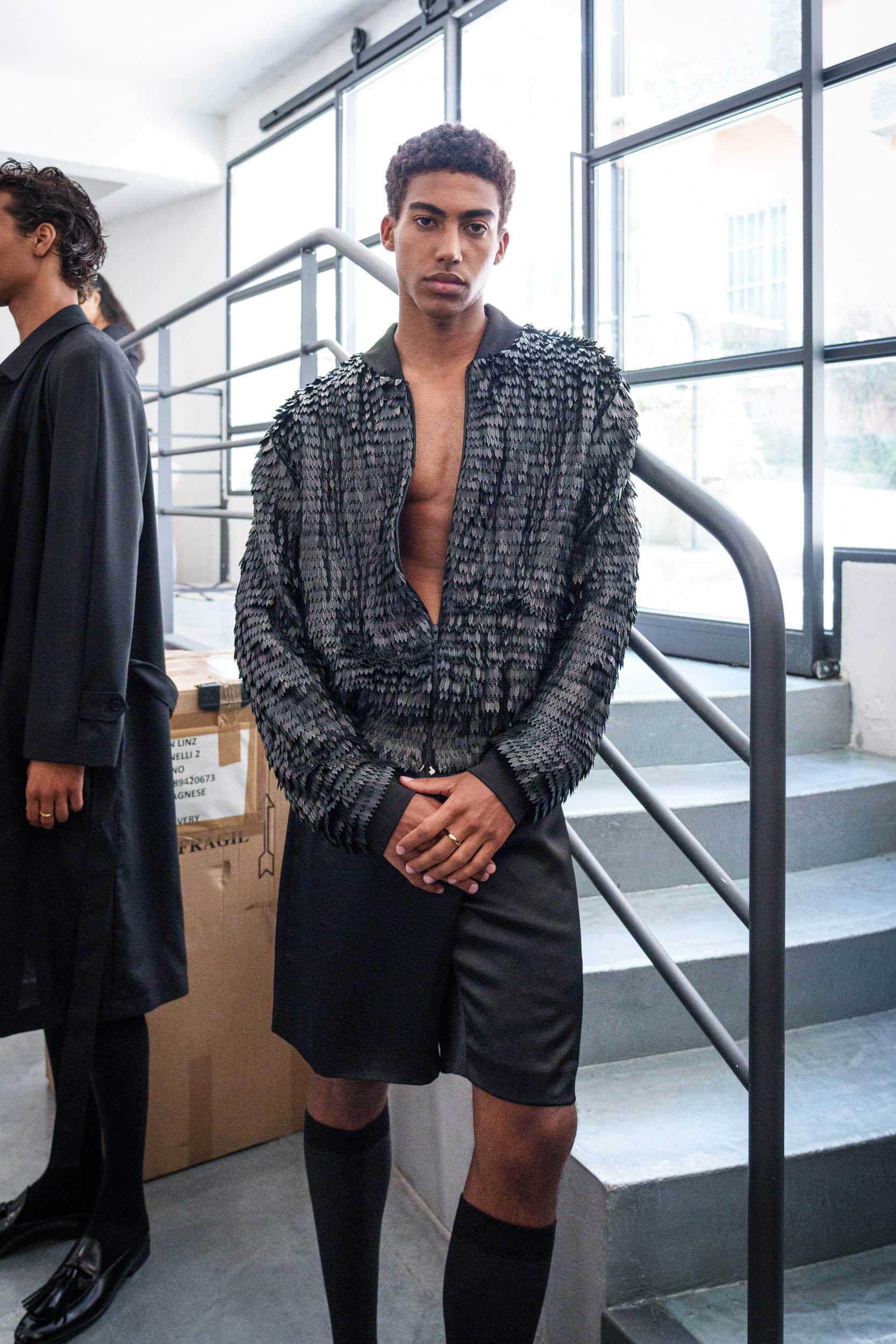 Miguel Vieira Spring 2026 Men's Fashion Show Backstage