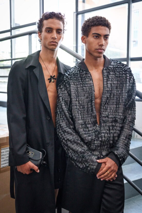 Miguel Vieira Spring 2026 Men's Fashion Show Backstage