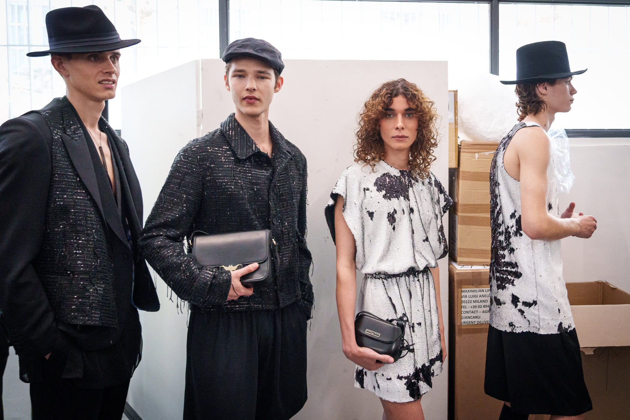 Miguel Vieira Spring 2026 Men's Fashion Show Backstage
