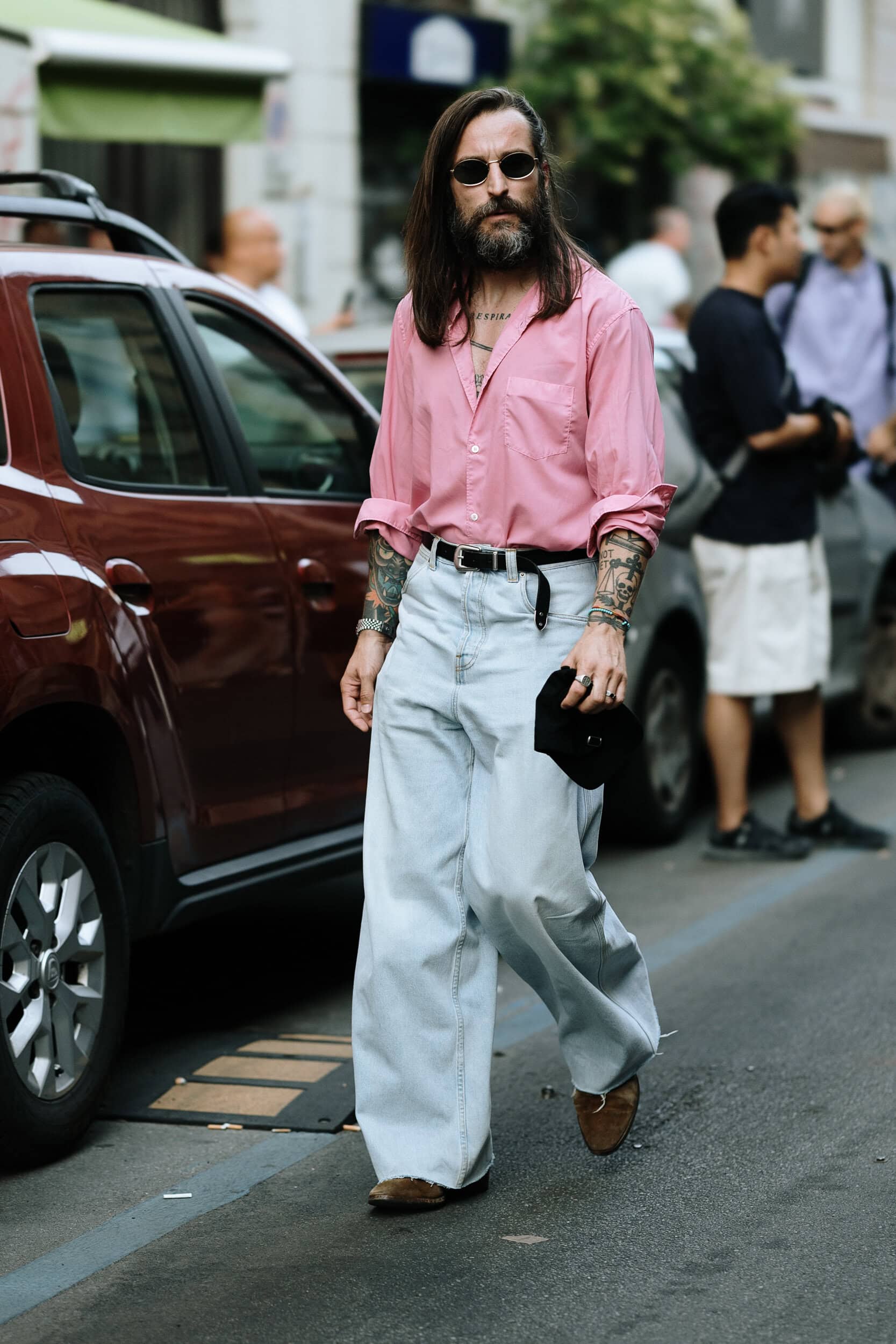 Milano Milan Men's Street Style Spring 2026 Shows