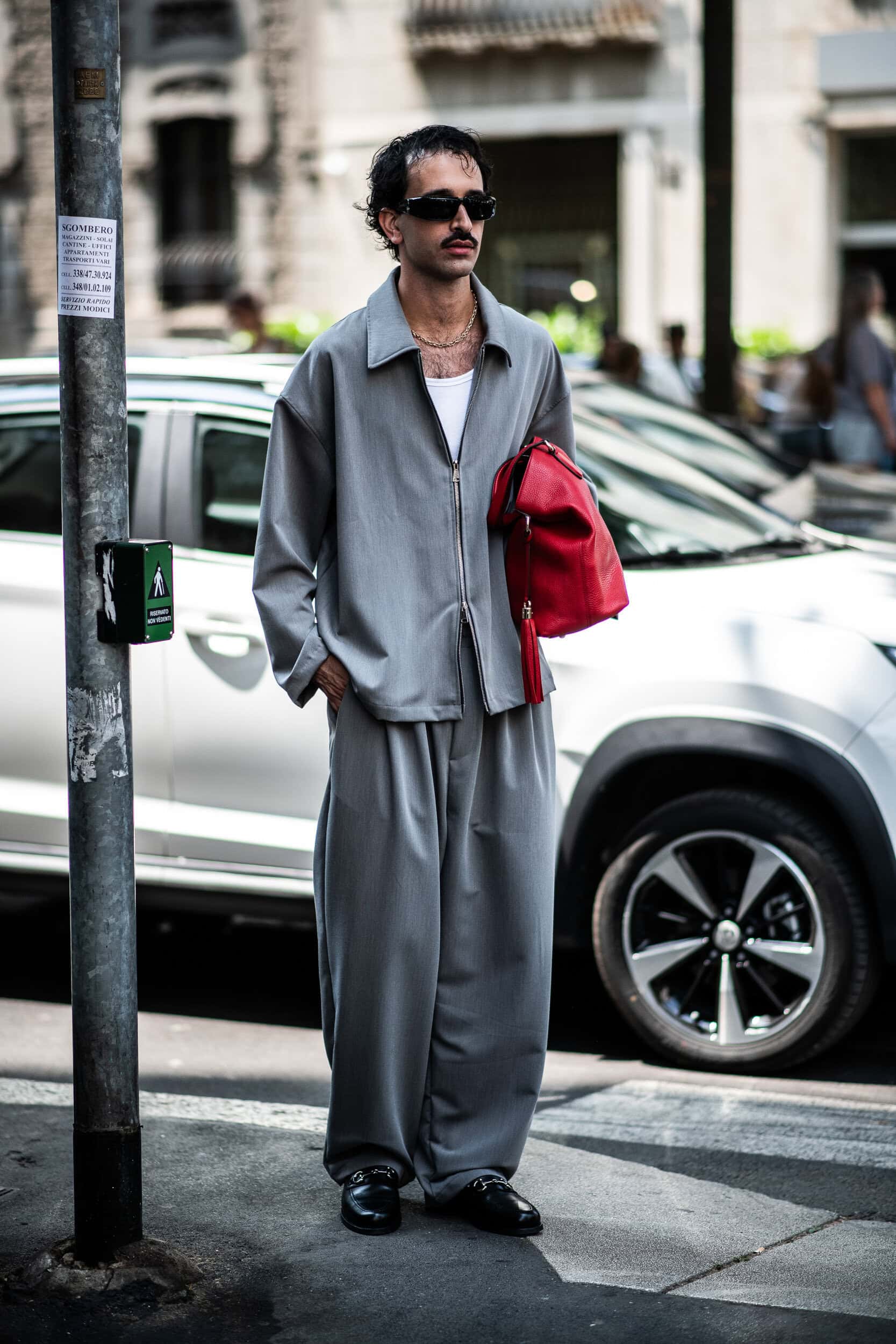 Milano Milan Men's Street Style Spring 2026 Shows