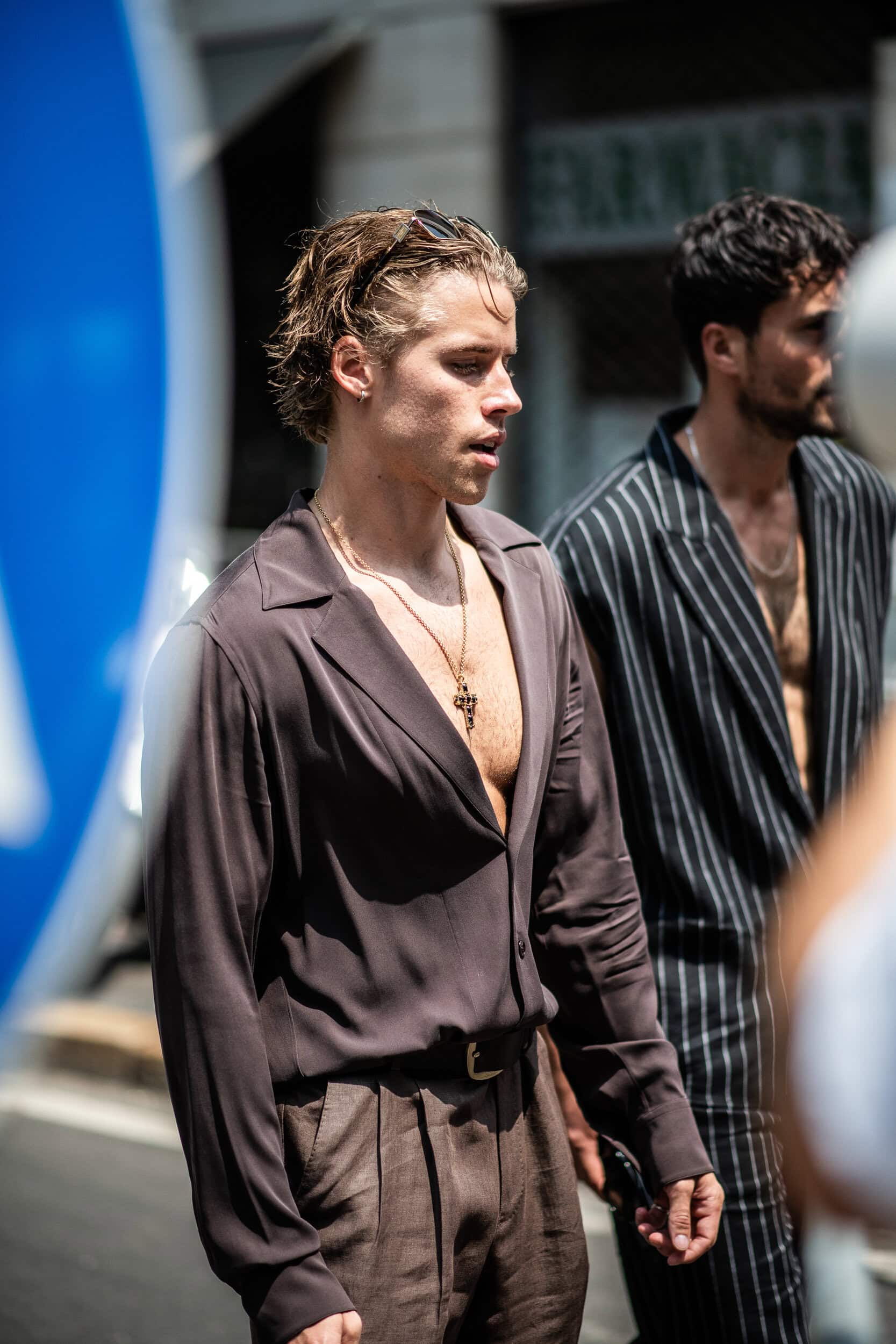 Milano Milan Men's Street Style Spring 2026 Shows