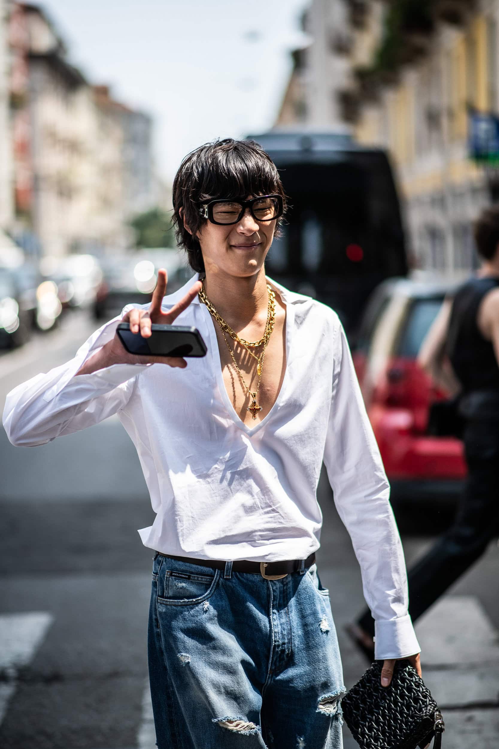 Milano Milan Men's Street Style Spring 2026 Shows