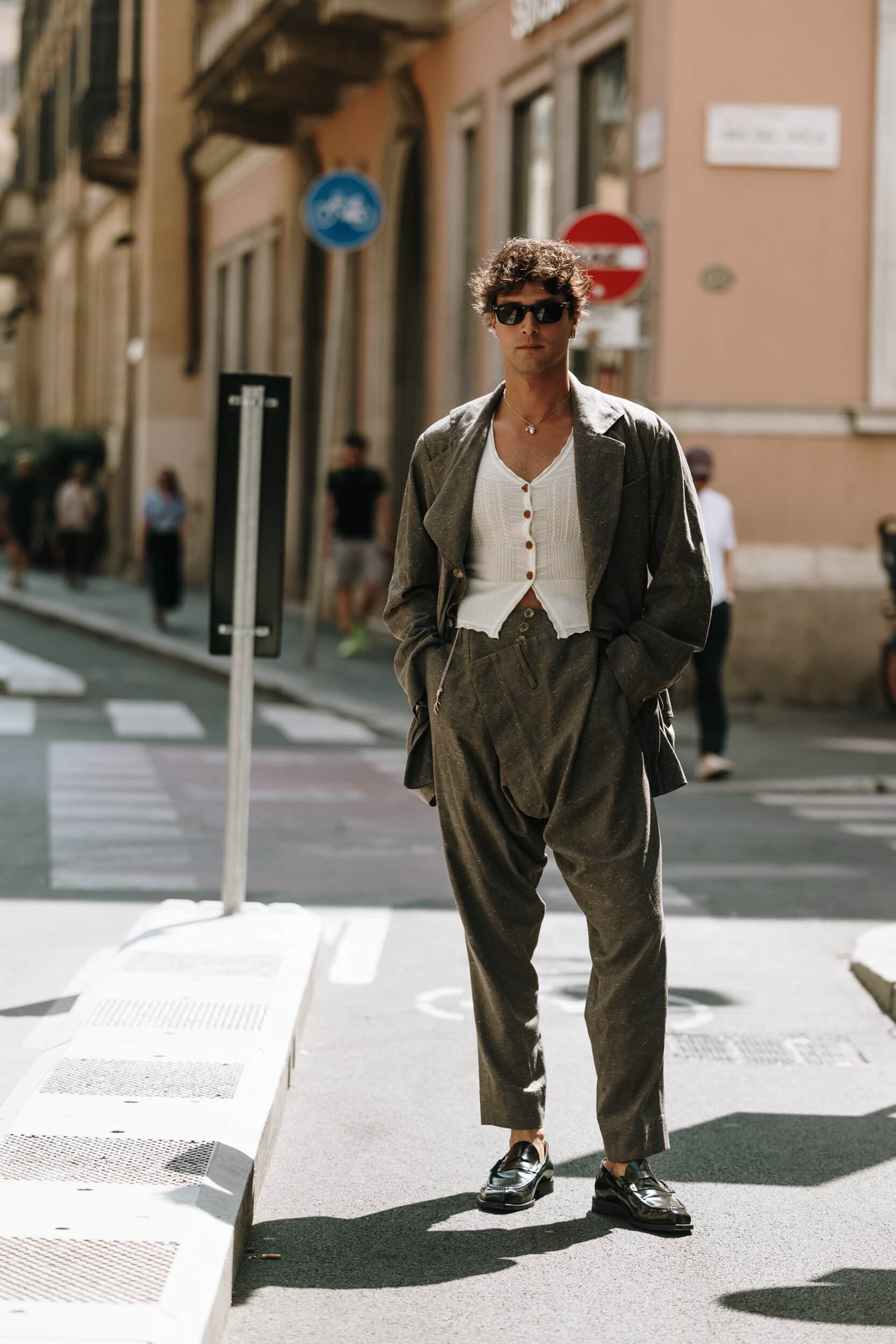 Milano Milan Men's Street Style Spring 2026 Shows