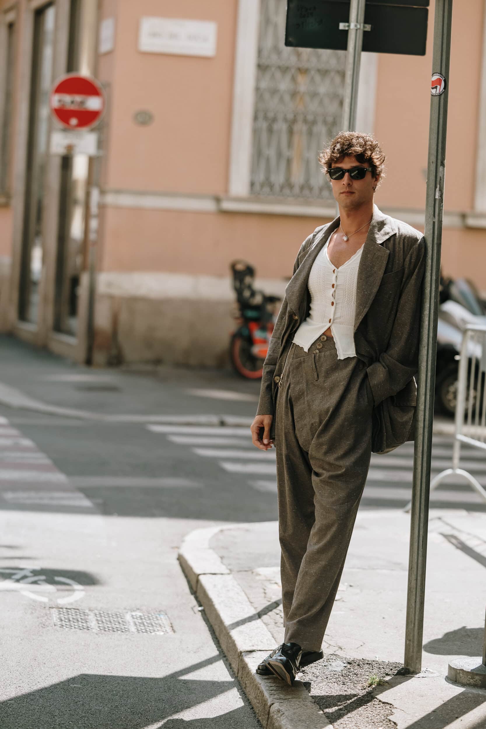 Milano Milan Men's Street Style Spring 2026 Shows