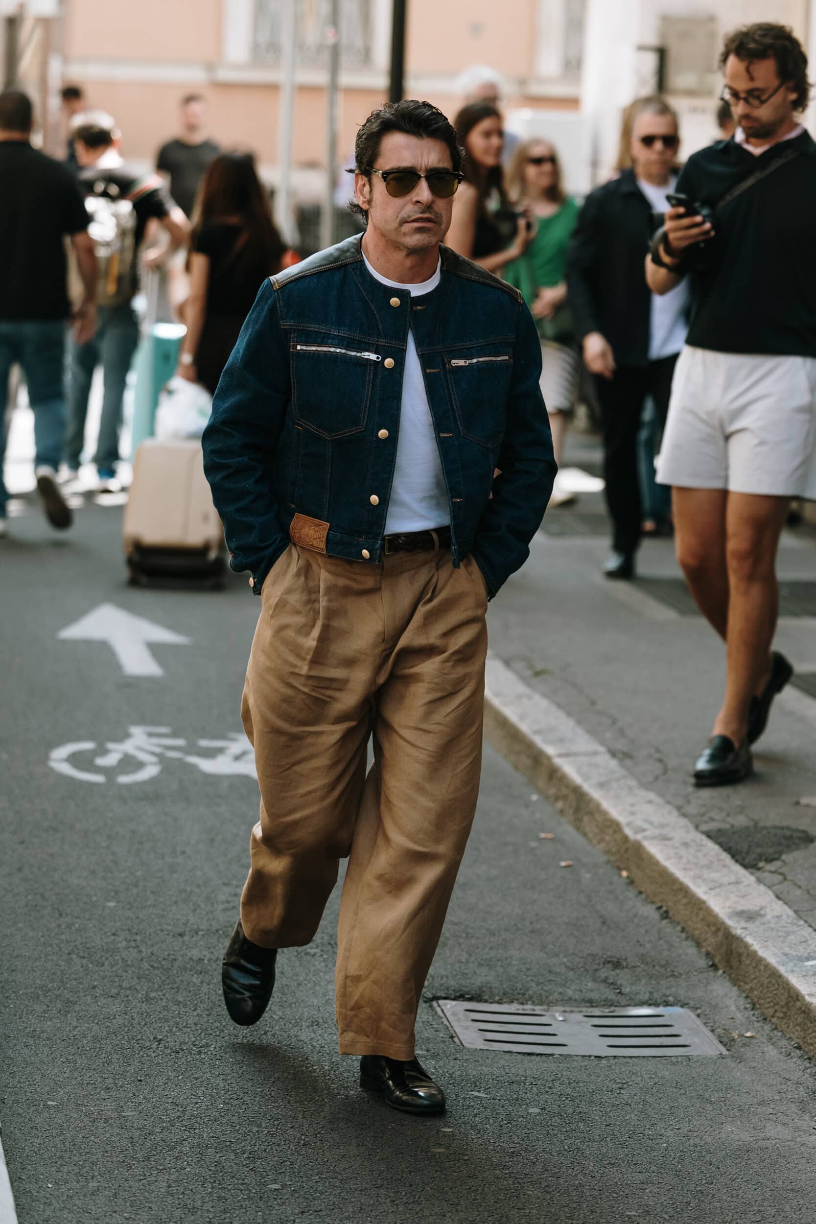 Milano Milan Men's Street Style Spring 2026 Shows