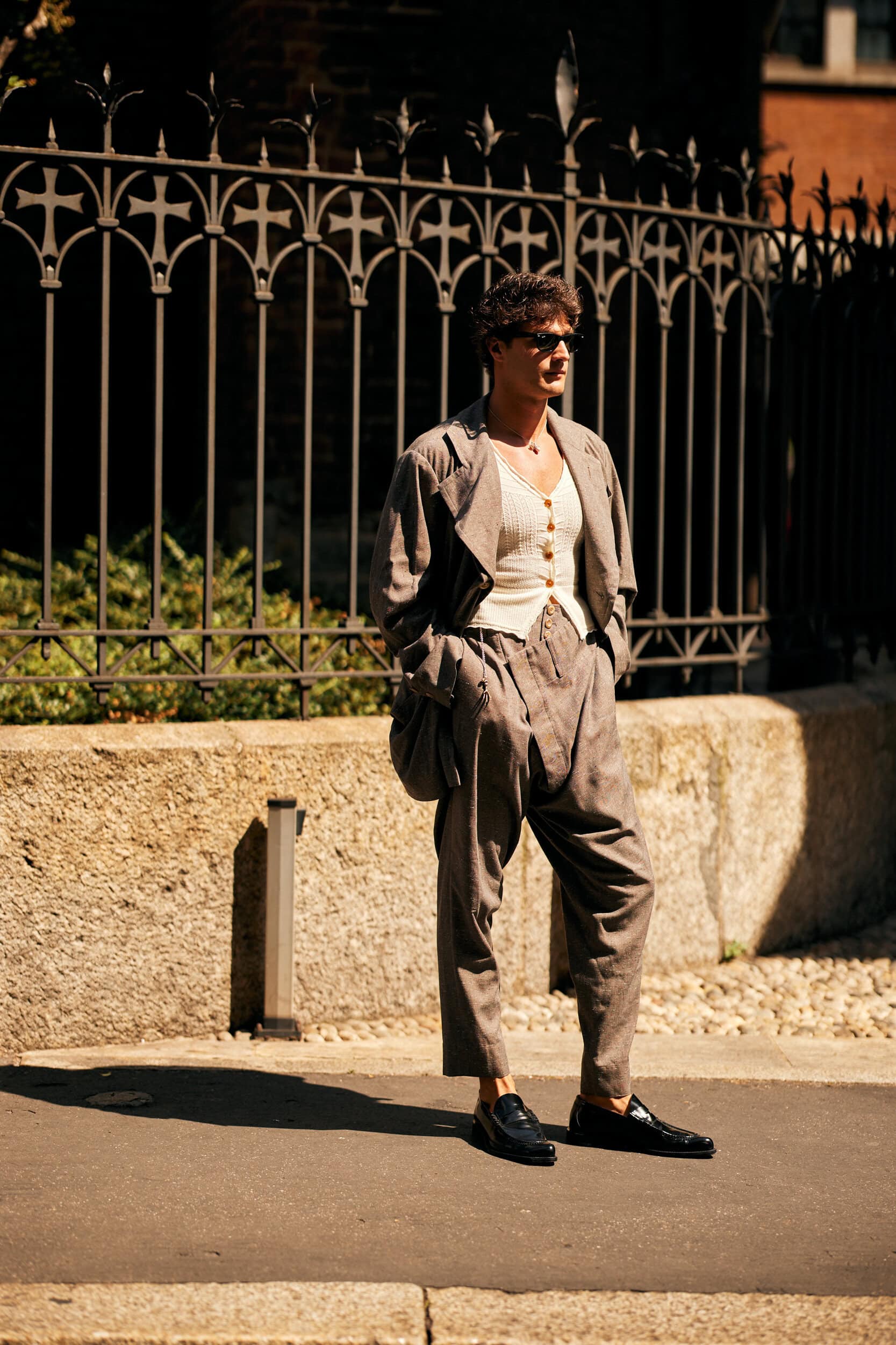 Milano Milan Men's Street Style Spring 2026 Shows
