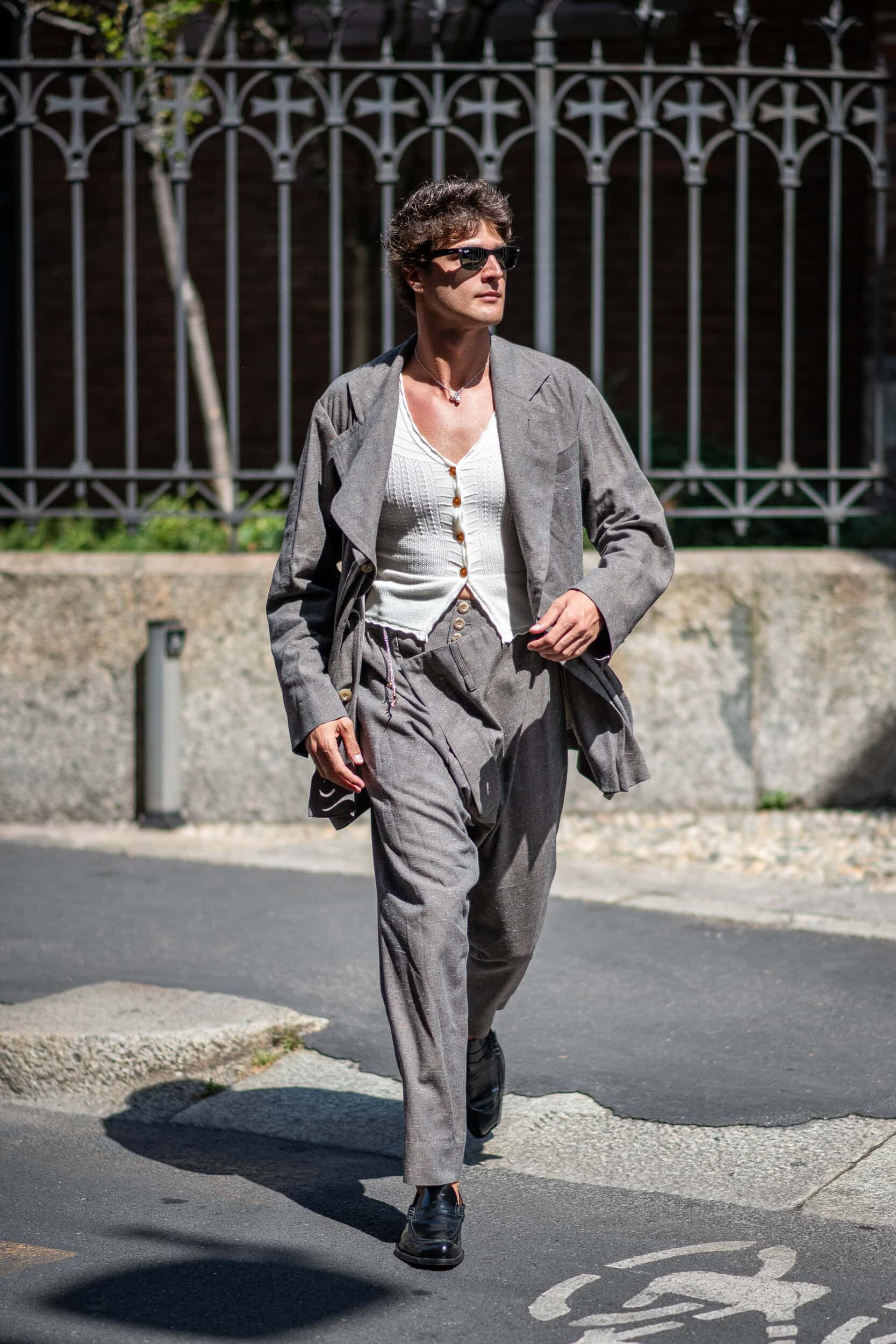 Milano Milan Men's Street Style Spring 2026 Shows