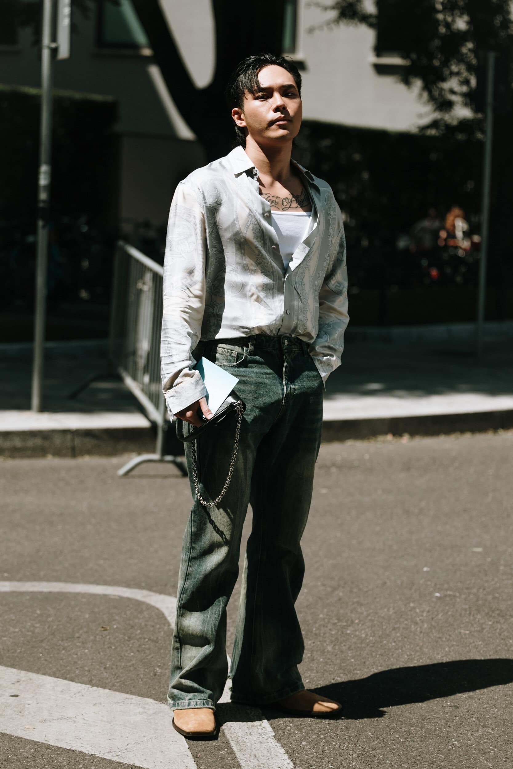 Milano Milan Men's Street Style Spring 2026 Shows