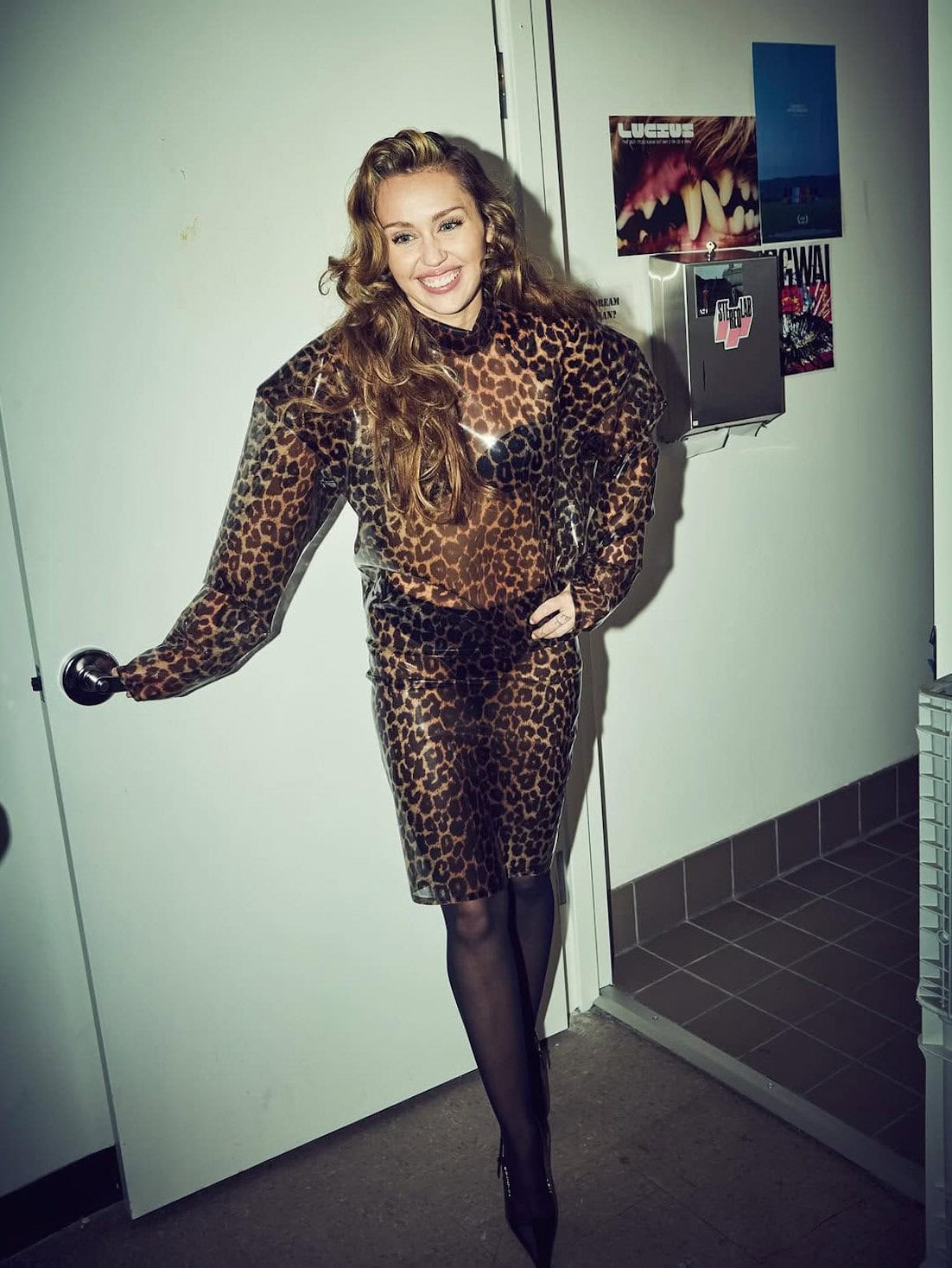 Miley Cyrus Wears Saint Laurent in New York