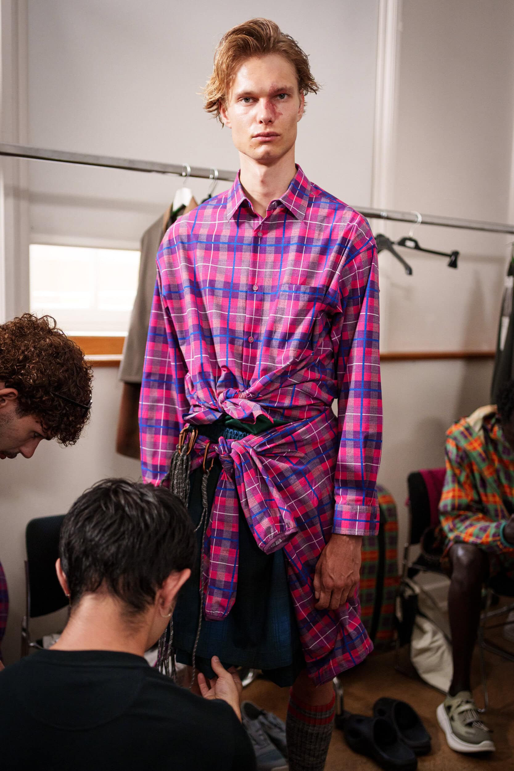 White Mountaineering Spring 2026 Men's Fashion Show Backstage