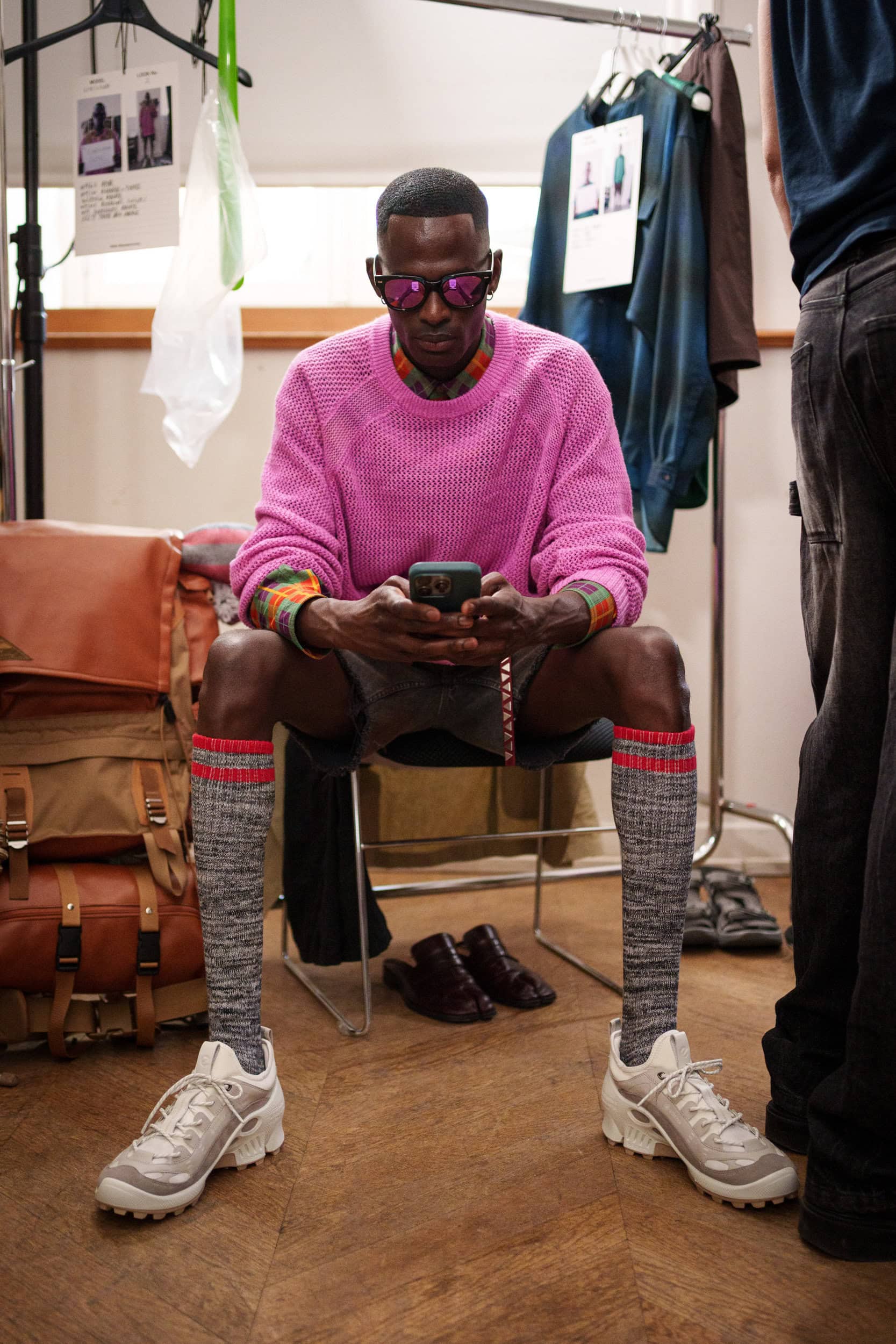 White Mountaineering Spring 2026 Men's Fashion Show Backstage