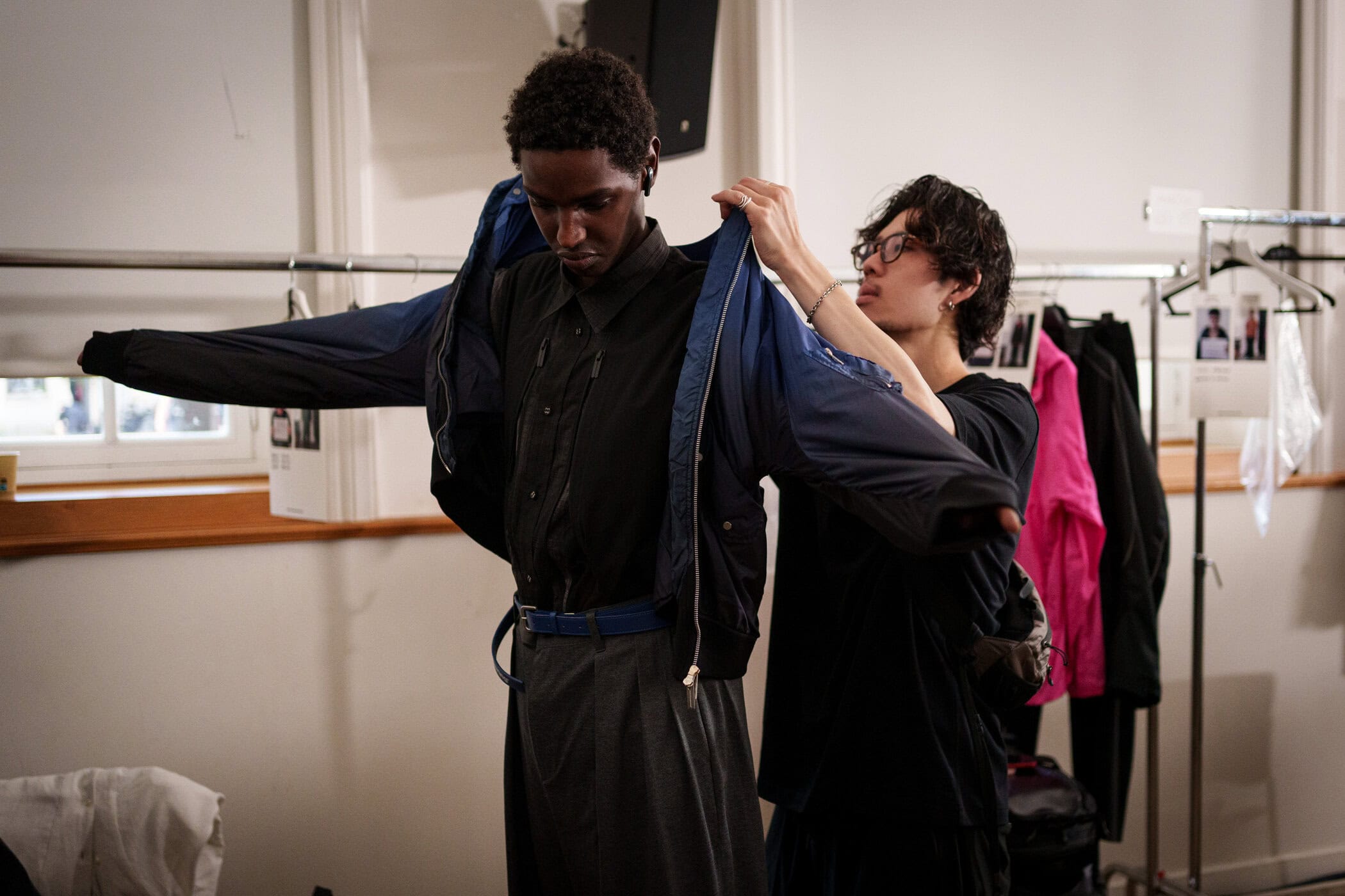 White Mountaineering Spring 2026 Men's Fashion Show Backstage
