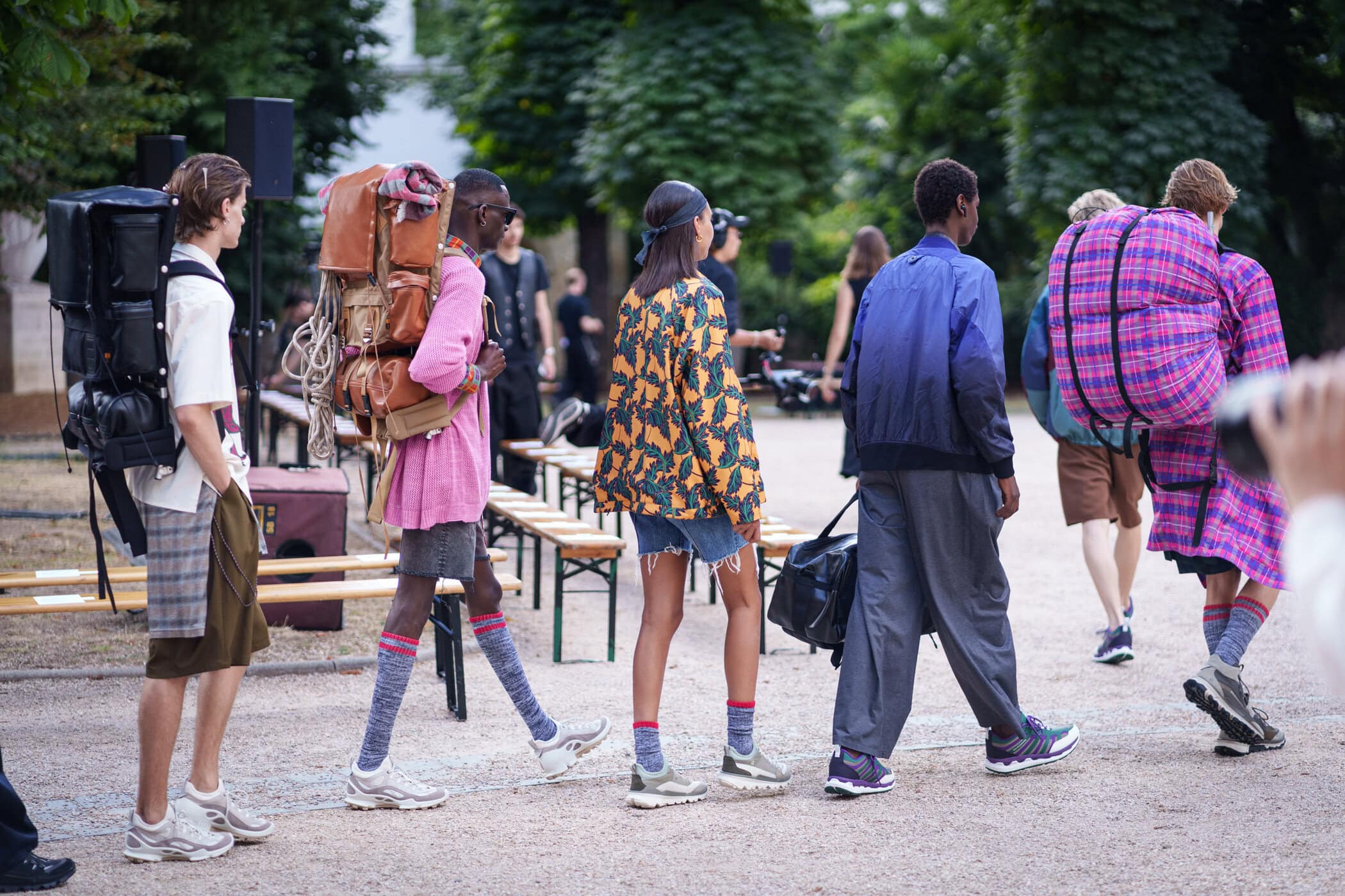 White Mountaineering Spring 2026 Men's Fashion Show Backstage