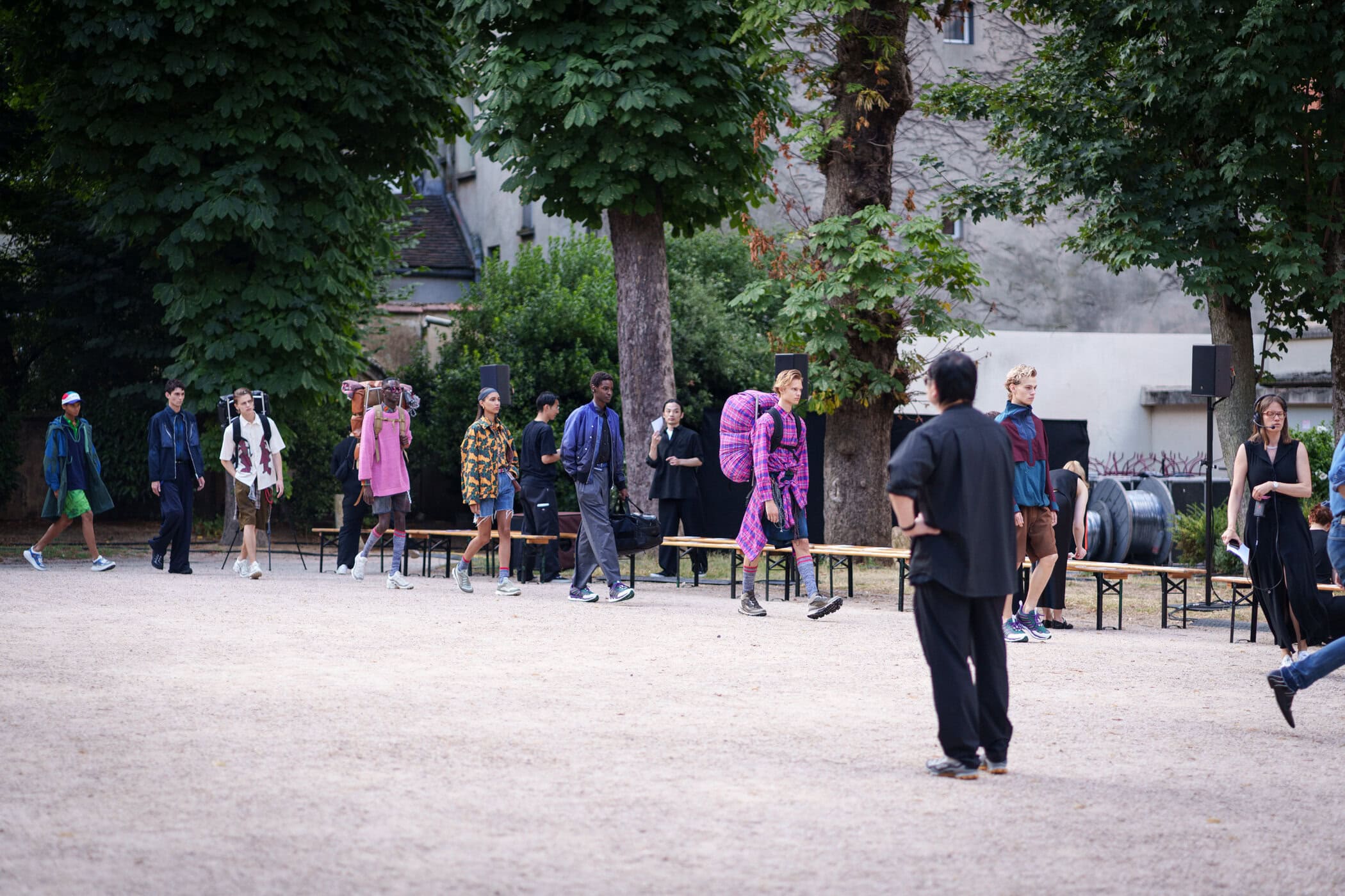 White Mountaineering Spring 2026 Men's Fashion Show Backstage