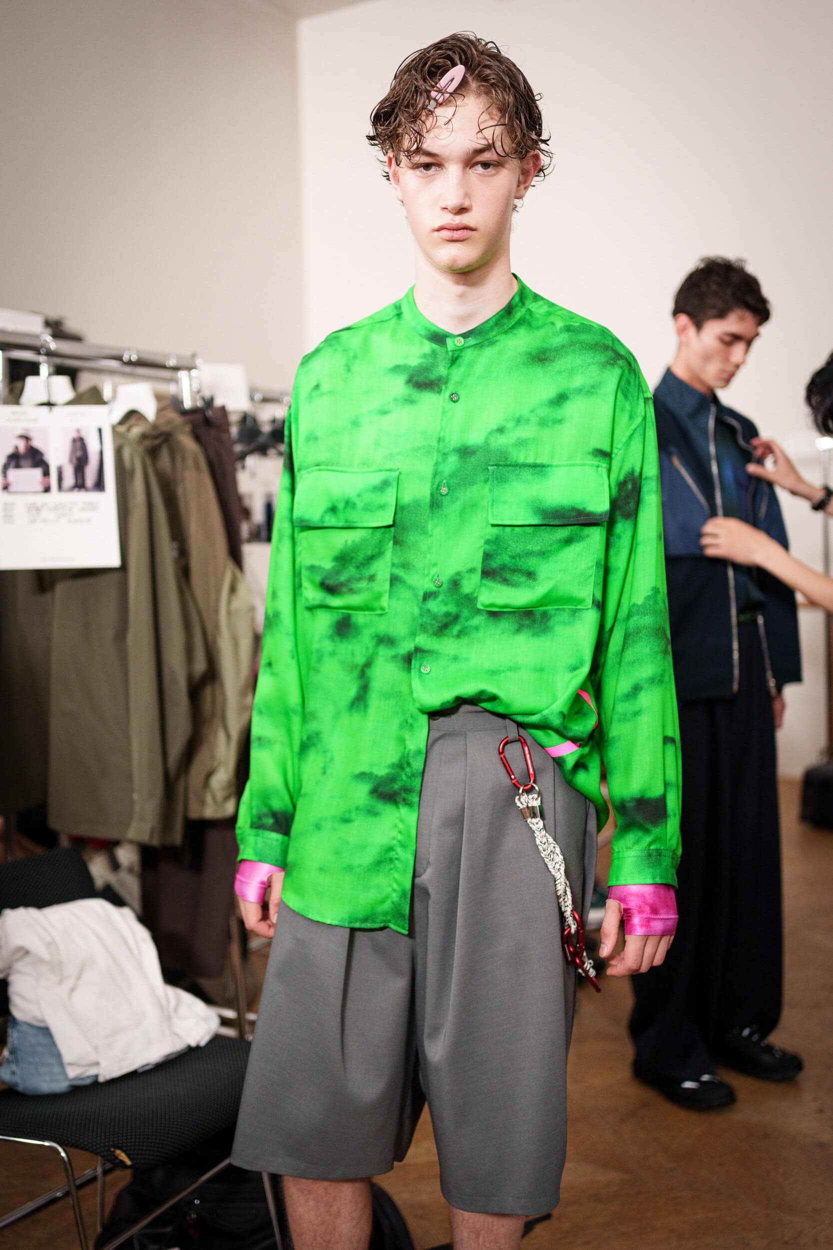 White Mountaineering Spring 2026 Men's Fashion Show Backstage
