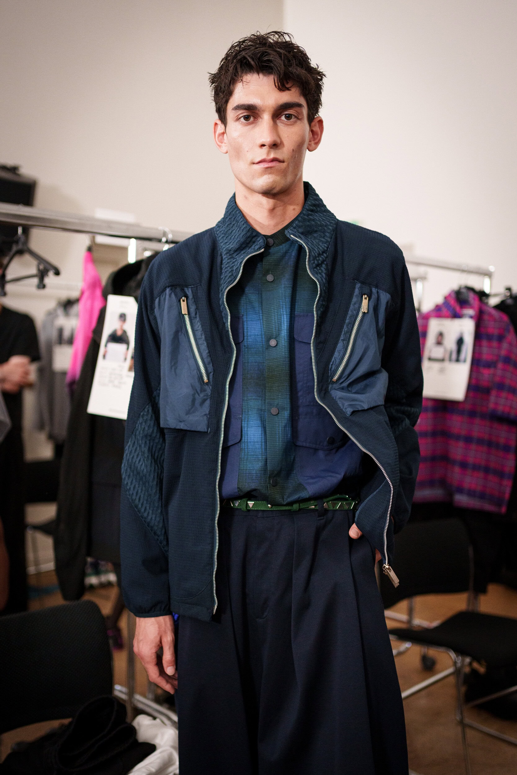 White Mountaineering Spring 2026 Men's Fashion Show Backstage