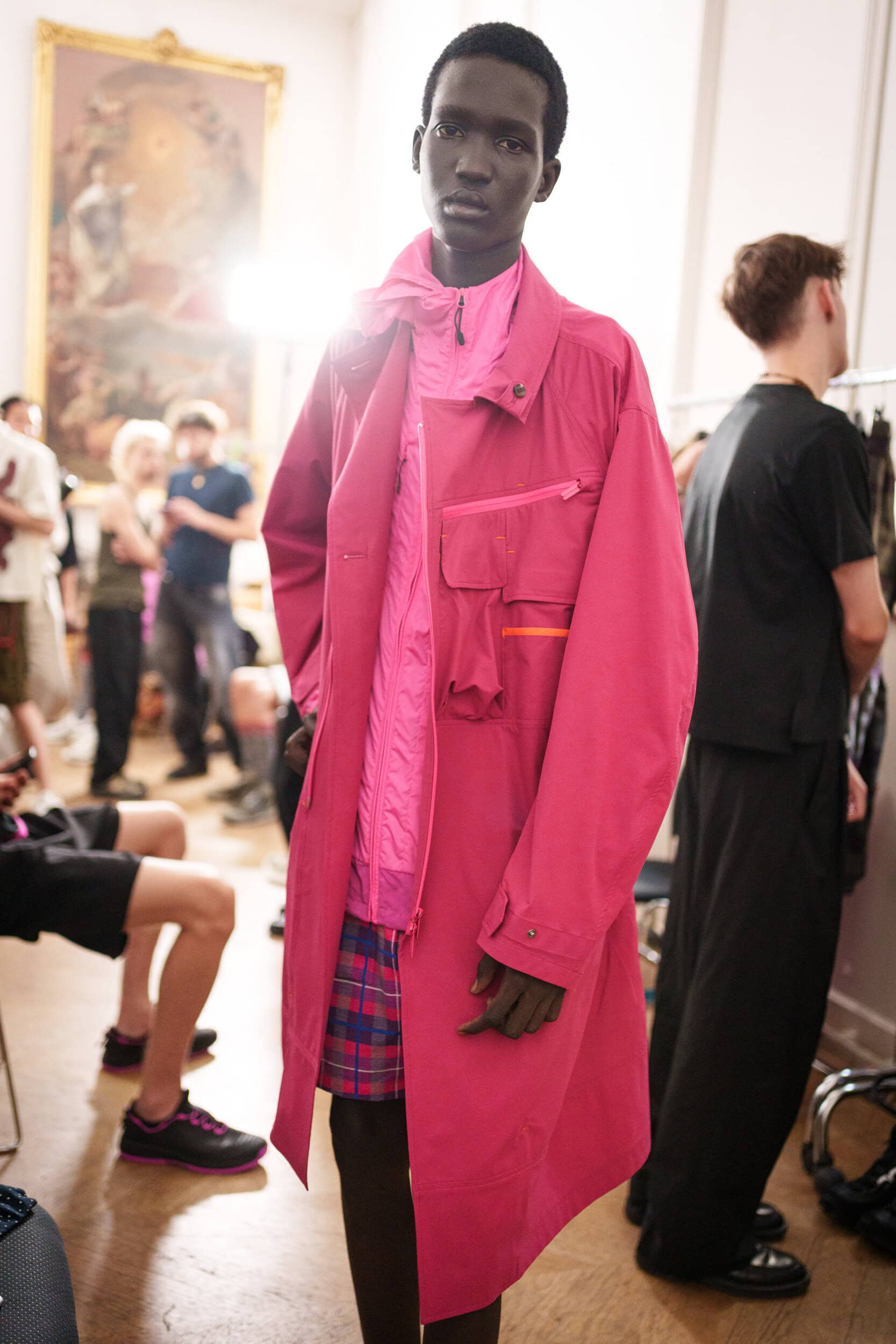 White Mountaineering Spring 2026 Men's Fashion Show Backstage