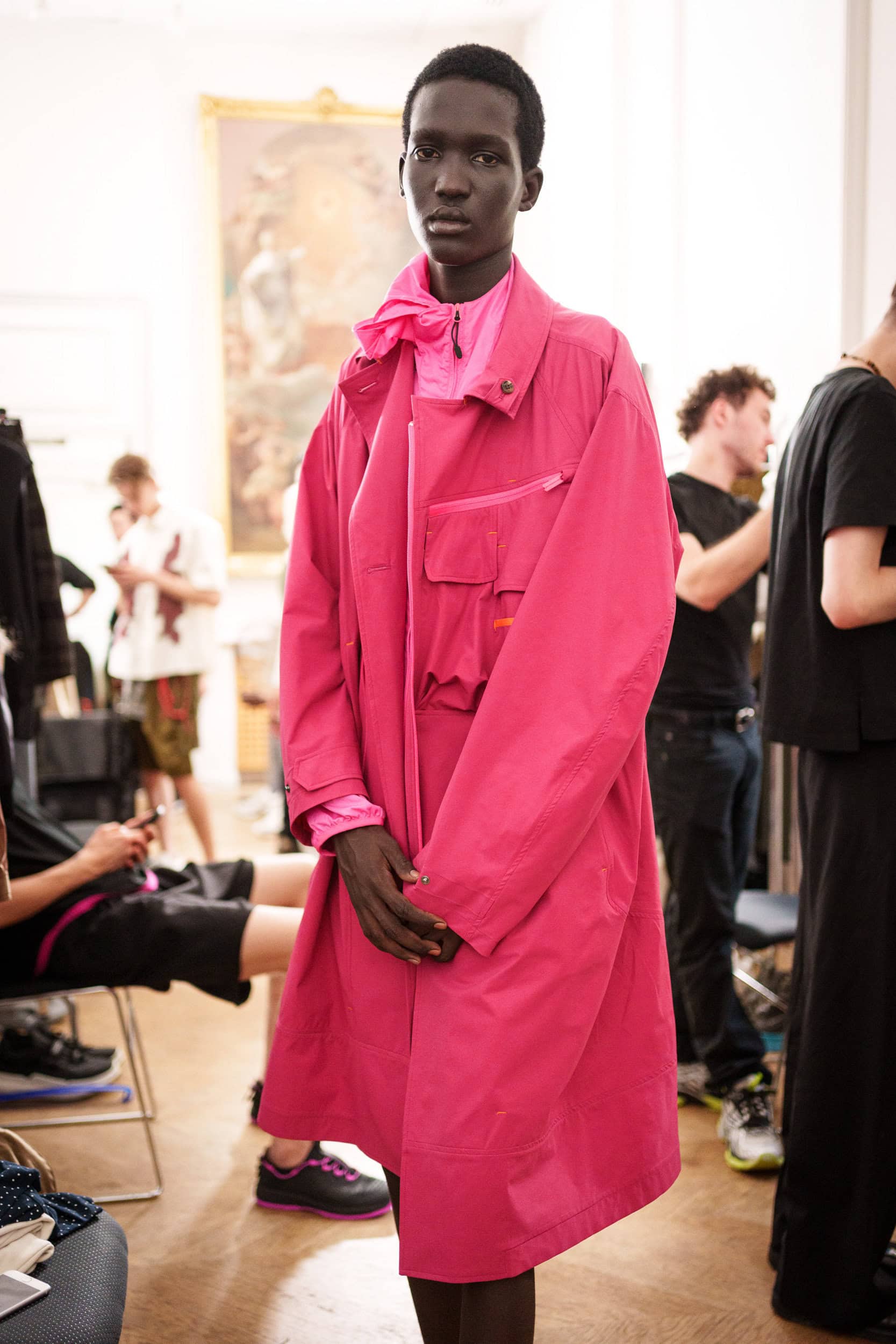 White Mountaineering Spring 2026 Men's Fashion Show Backstage