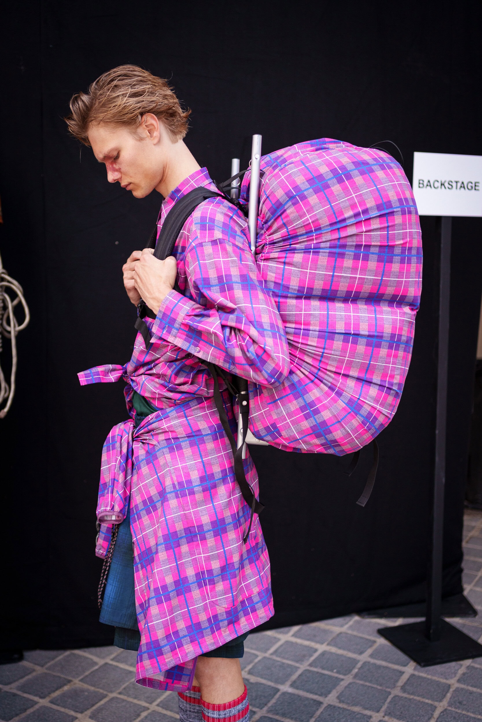 White Mountaineering Spring 2026 Men's Fashion Show Backstage