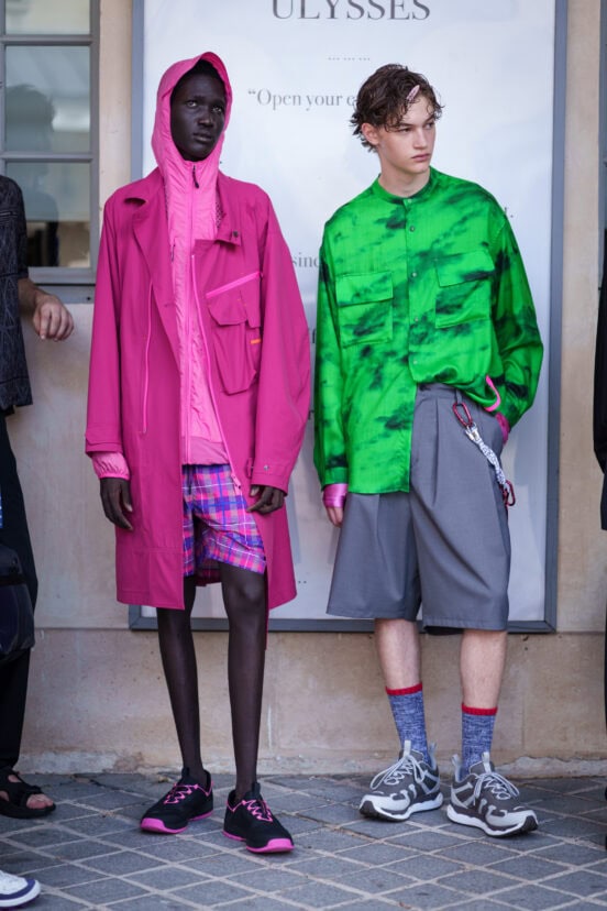 White Mountaineering Spring 2026 Men's Fashion Show Backstage