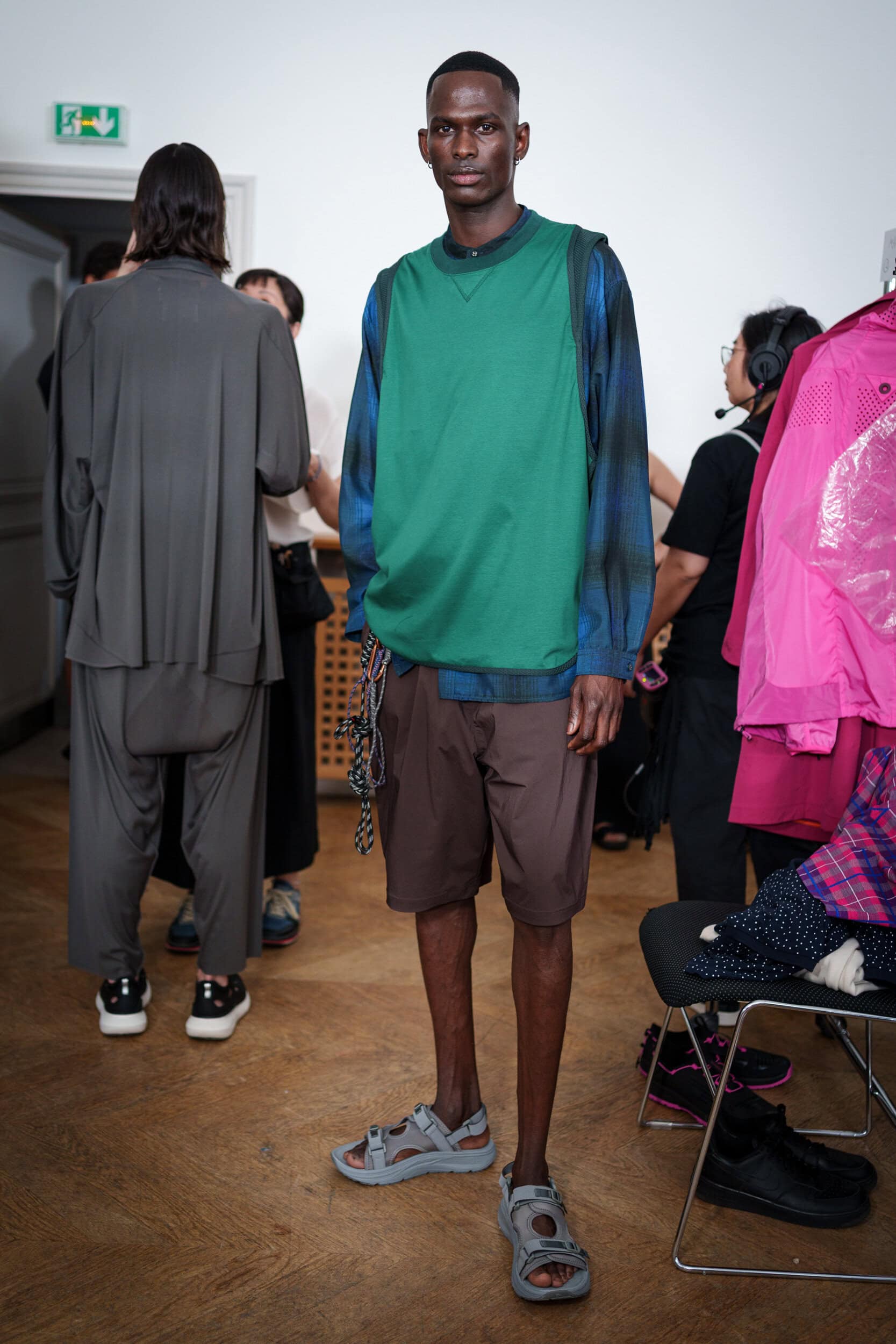 White Mountaineering Spring 2026 Men's Fashion Show Backstage