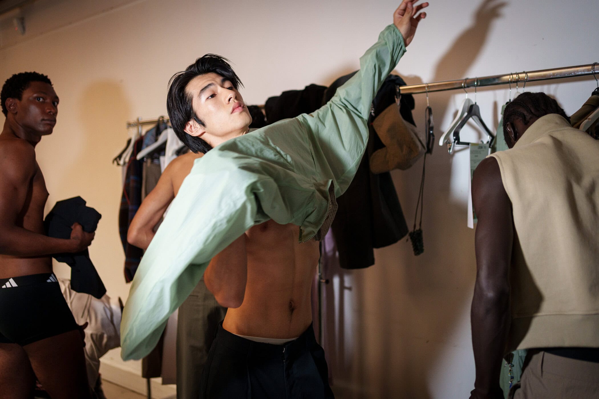 Pedro Andrade Spring 2026 Men's Fashion Show Backstage