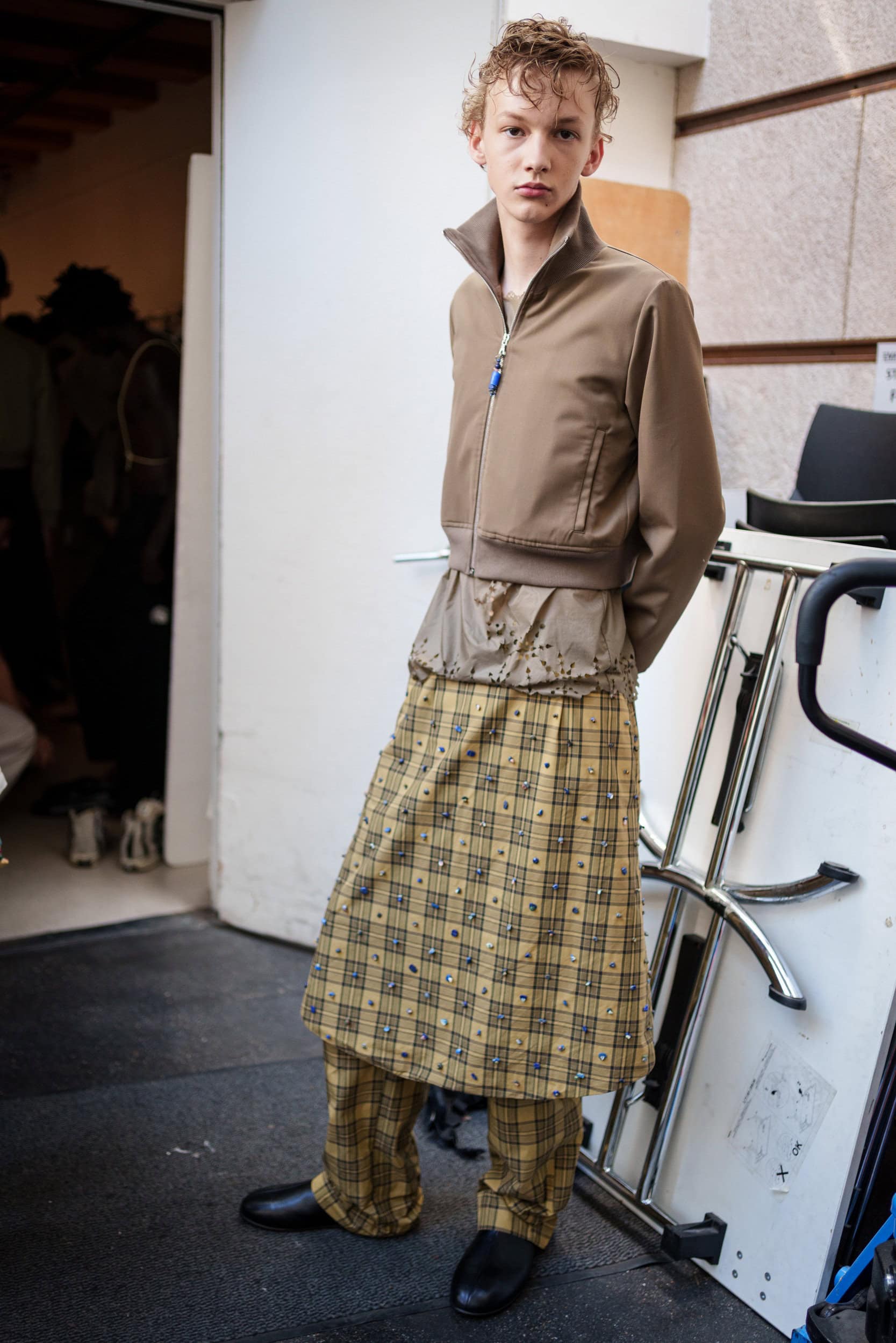 Pedro Andrade Spring 2026 Men's Fashion Show Backstage