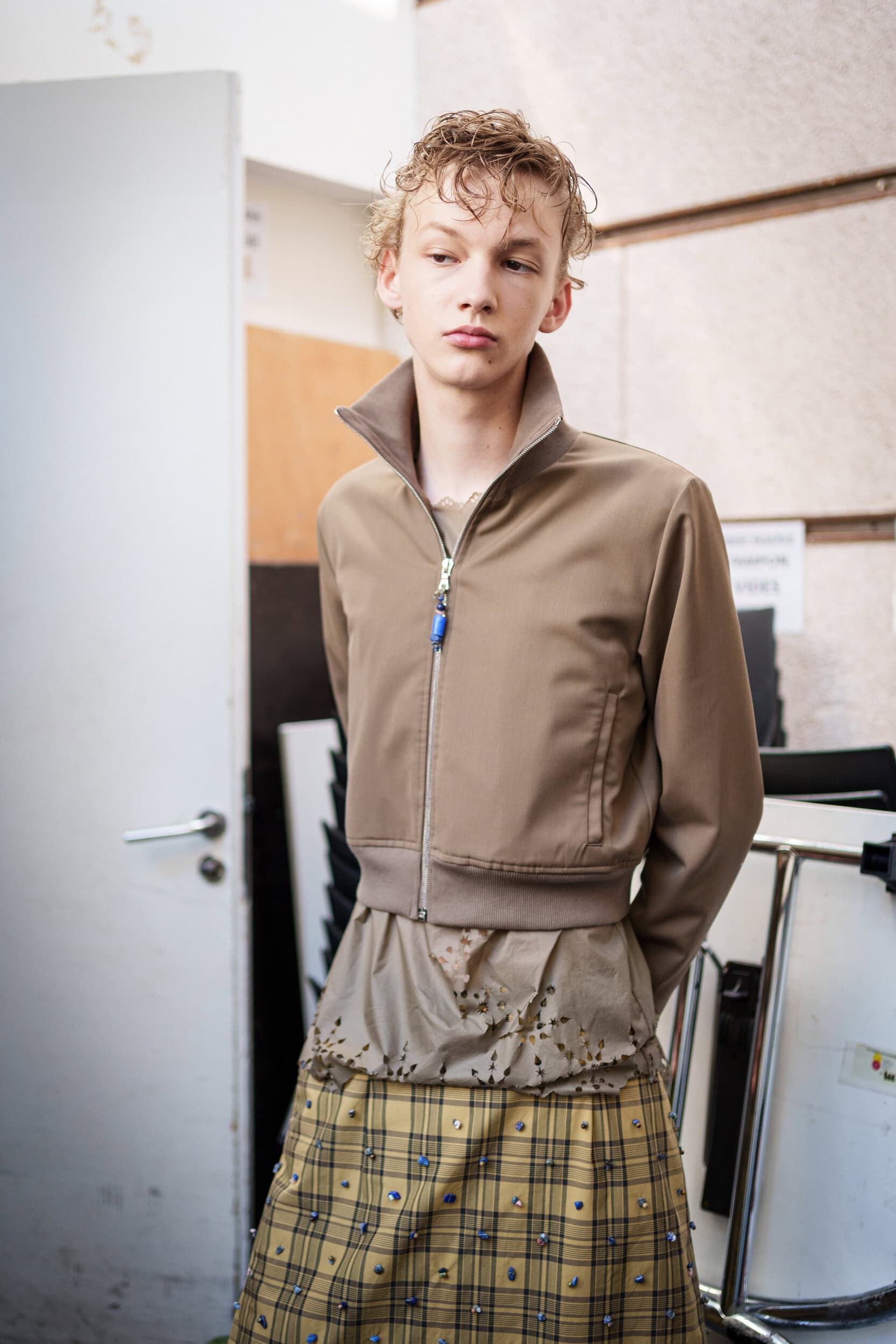 Pedro Andrade Spring 2026 Men's Fashion Show Backstage