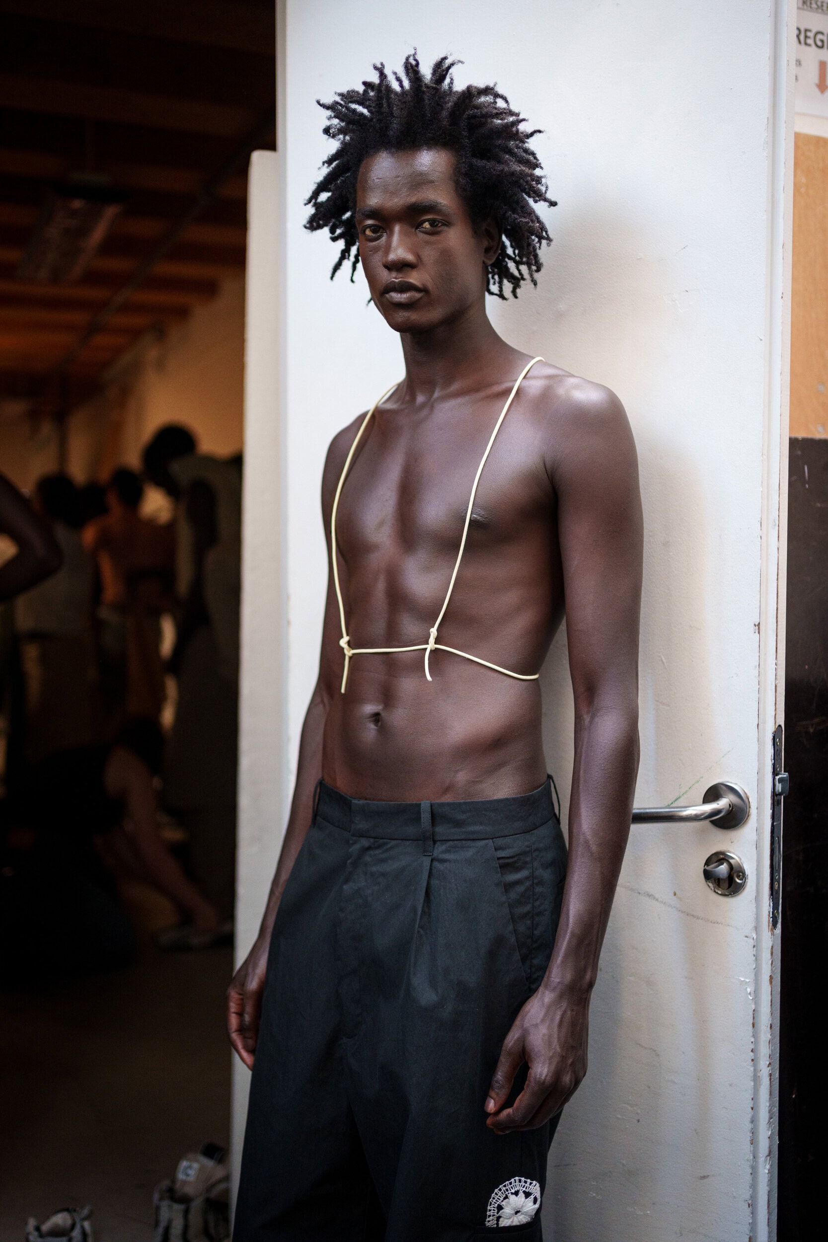 Pedro Andrade Spring 2026 Men's Fashion Show Backstage