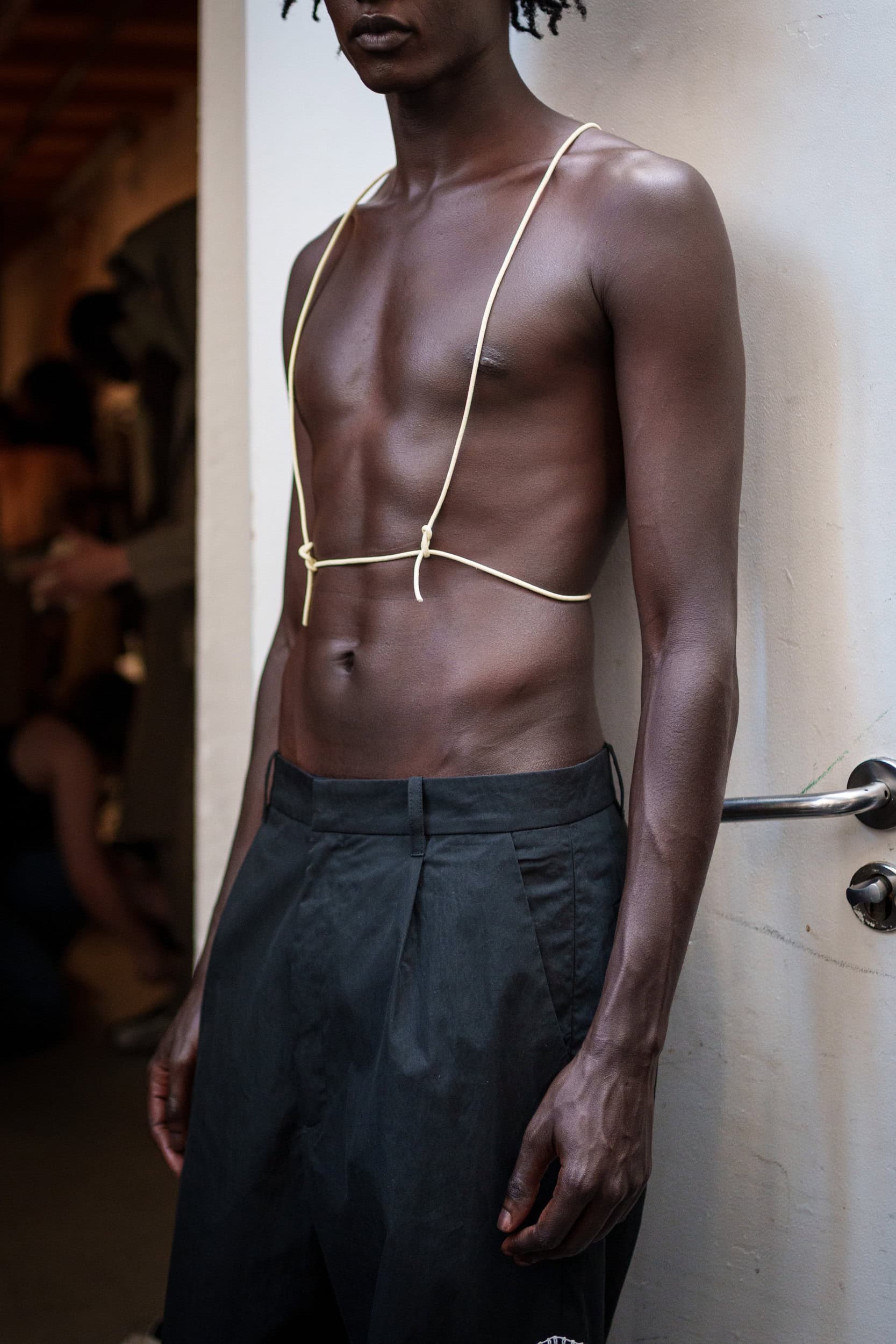 Pedro Andrade Spring 2026 Men's Fashion Show Backstage