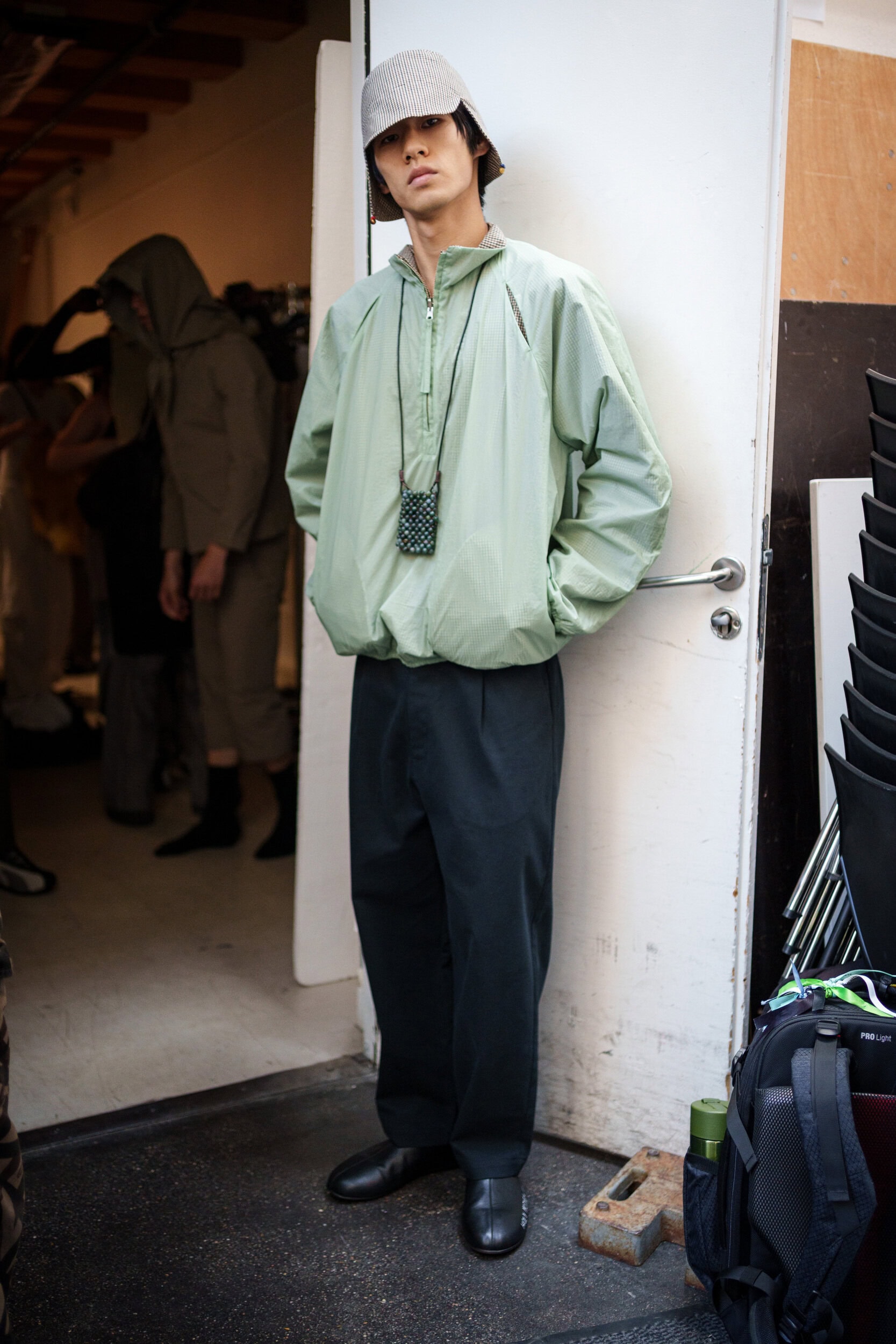 Pedro Andrade Spring 2026 Men's Fashion Show Backstage