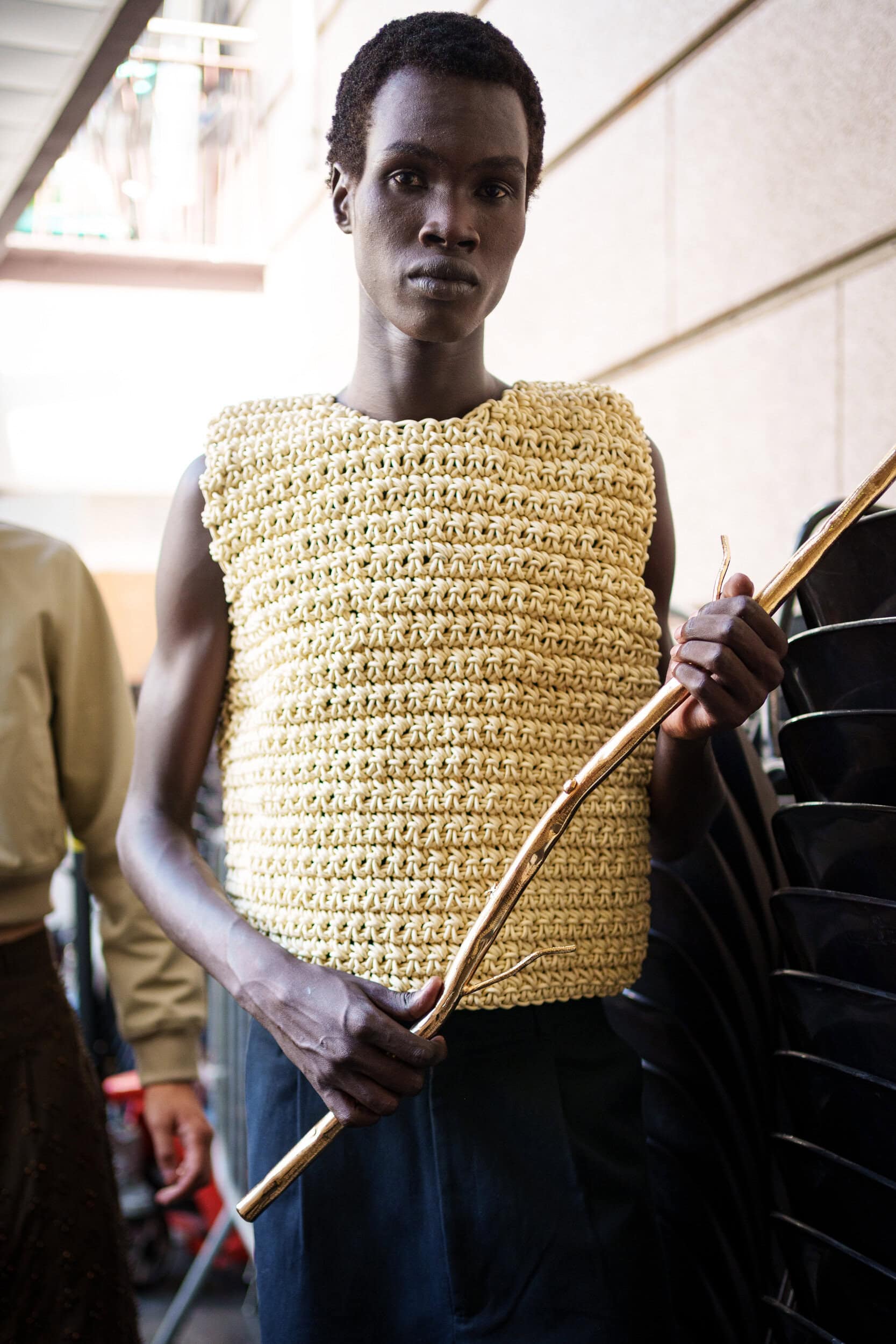 Pedro Andrade Spring 2026 Men's Fashion Show Backstage