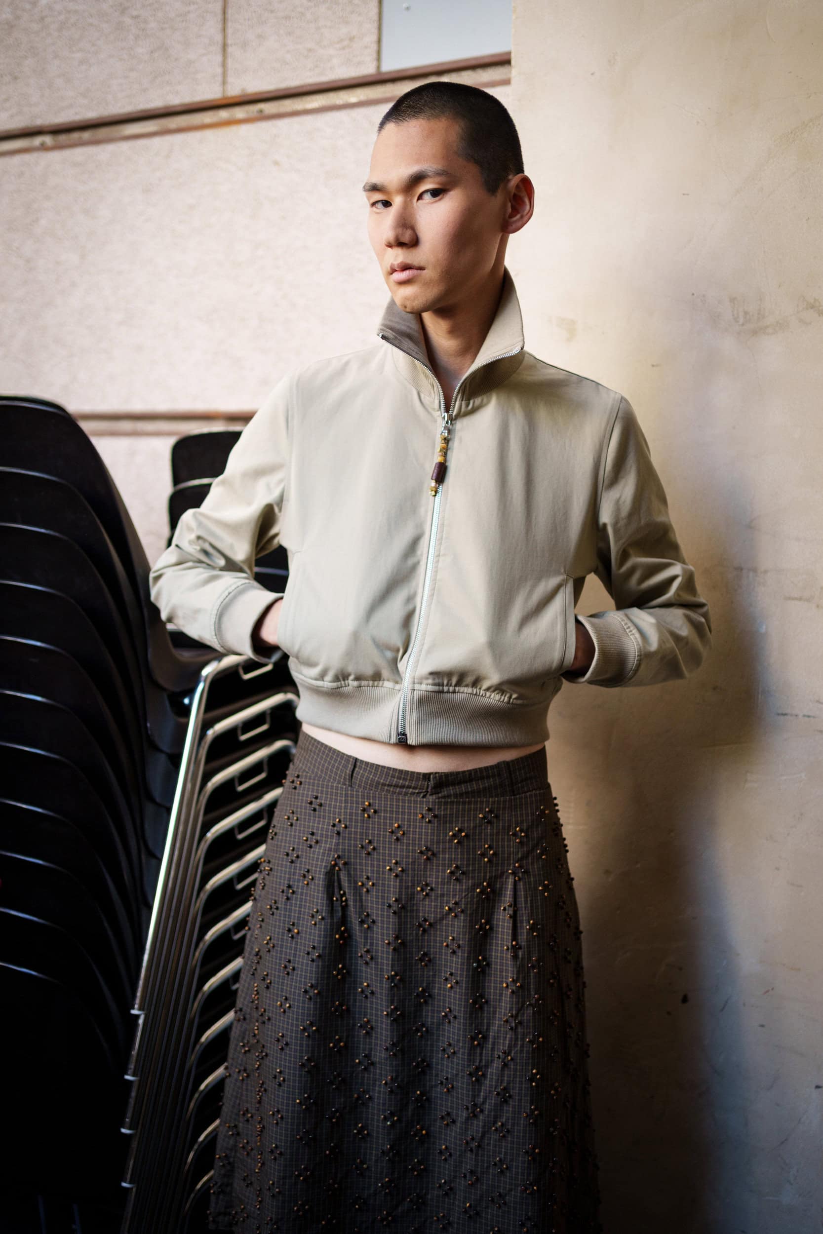 Pedro Andrade Spring 2026 Men's Fashion Show Backstage
