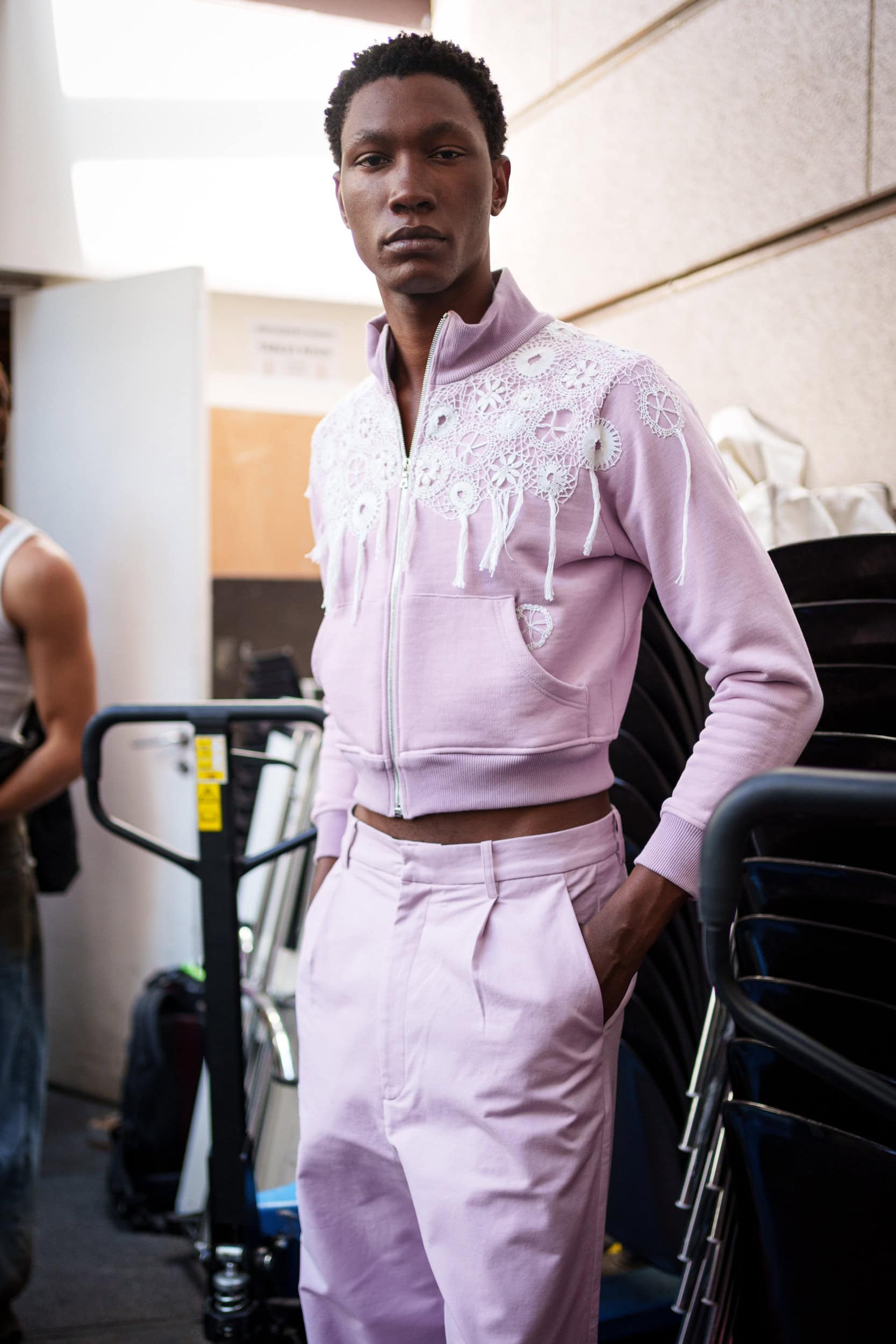Pedro Andrade Spring 2026 Men's Fashion Show Backstage