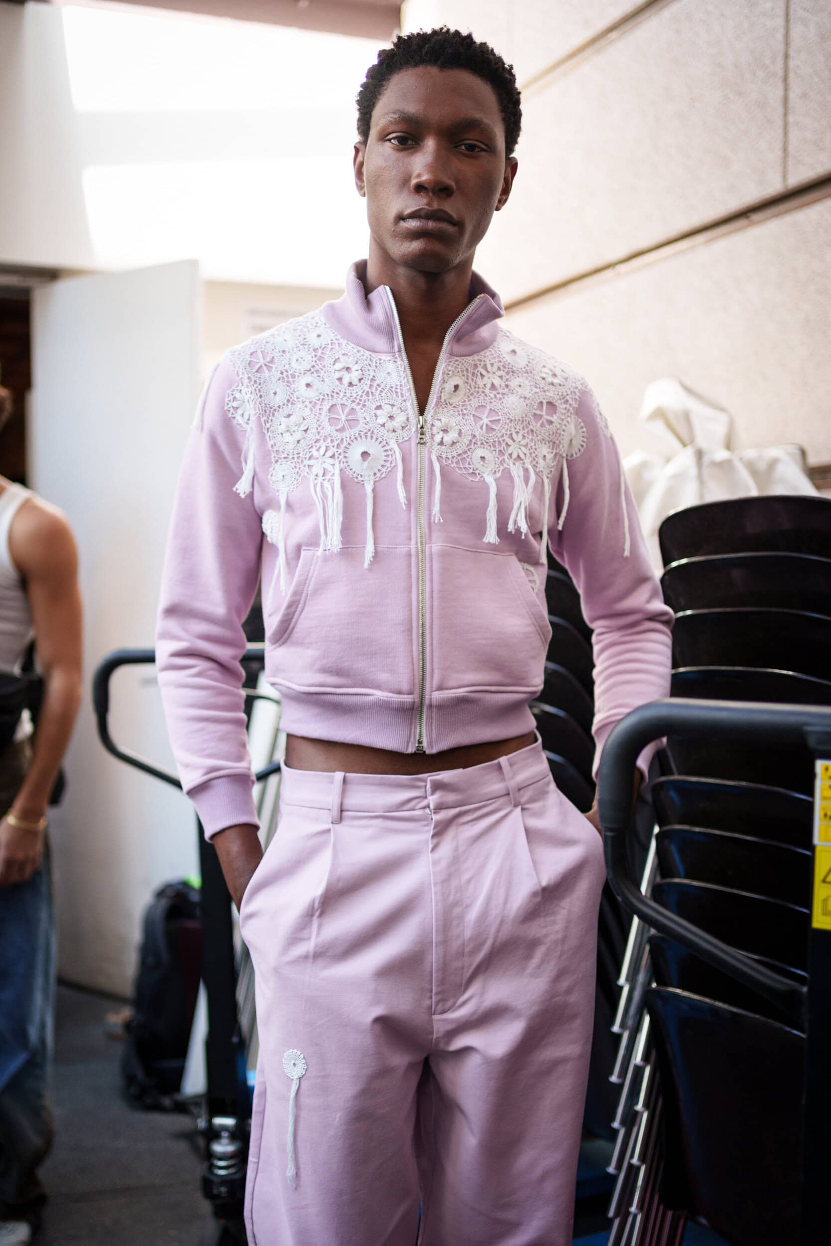 Pedro Andrade Spring 2026 Men's Fashion Show Backstage