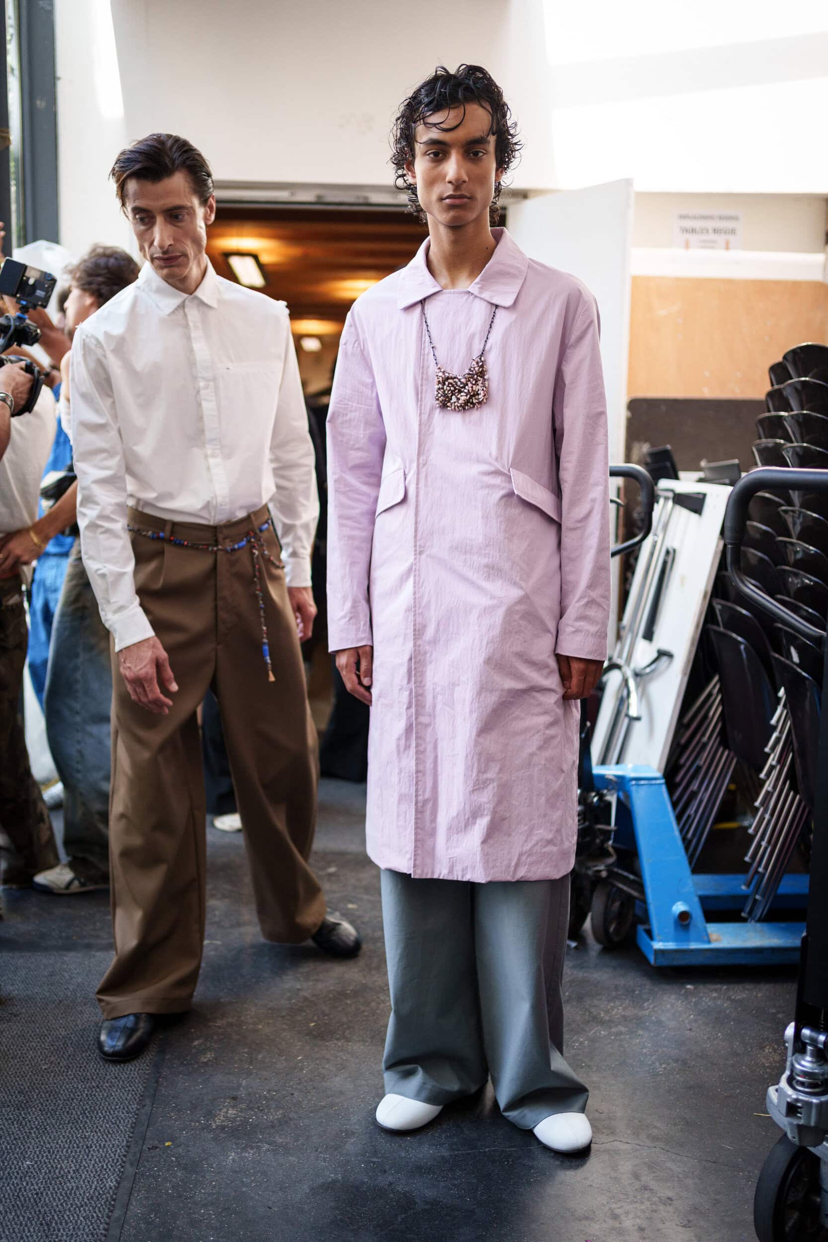 Pedro Andrade Spring 2026 Men's Fashion Show Backstage