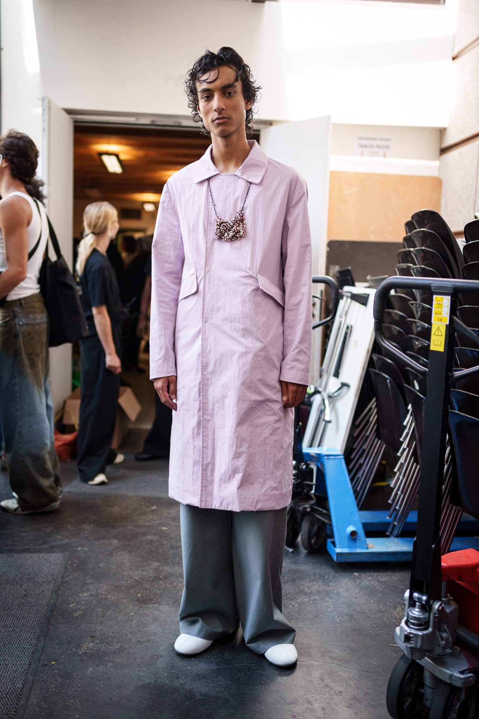 Pedro Andrade Spring 2026 Men's Fashion Show Backstage