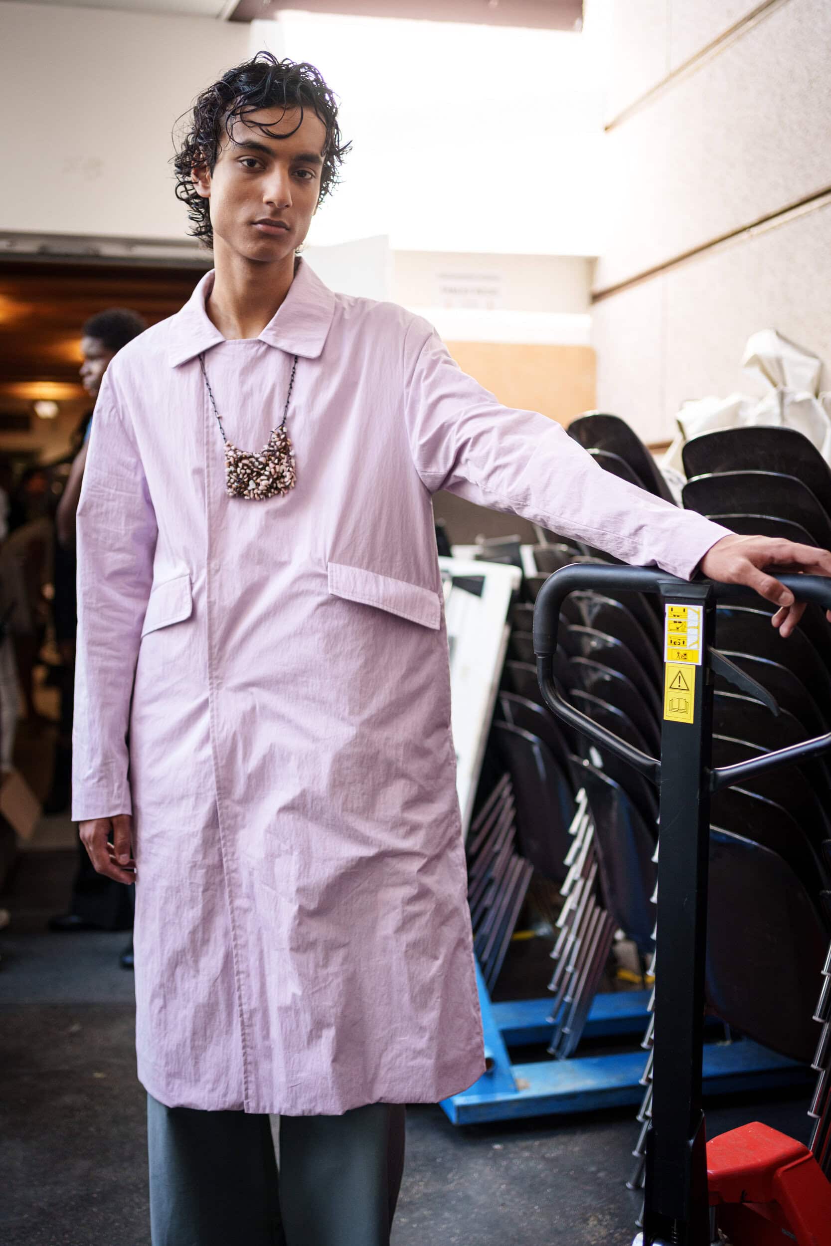 Pedro Andrade Spring 2026 Men's Fashion Show Backstage