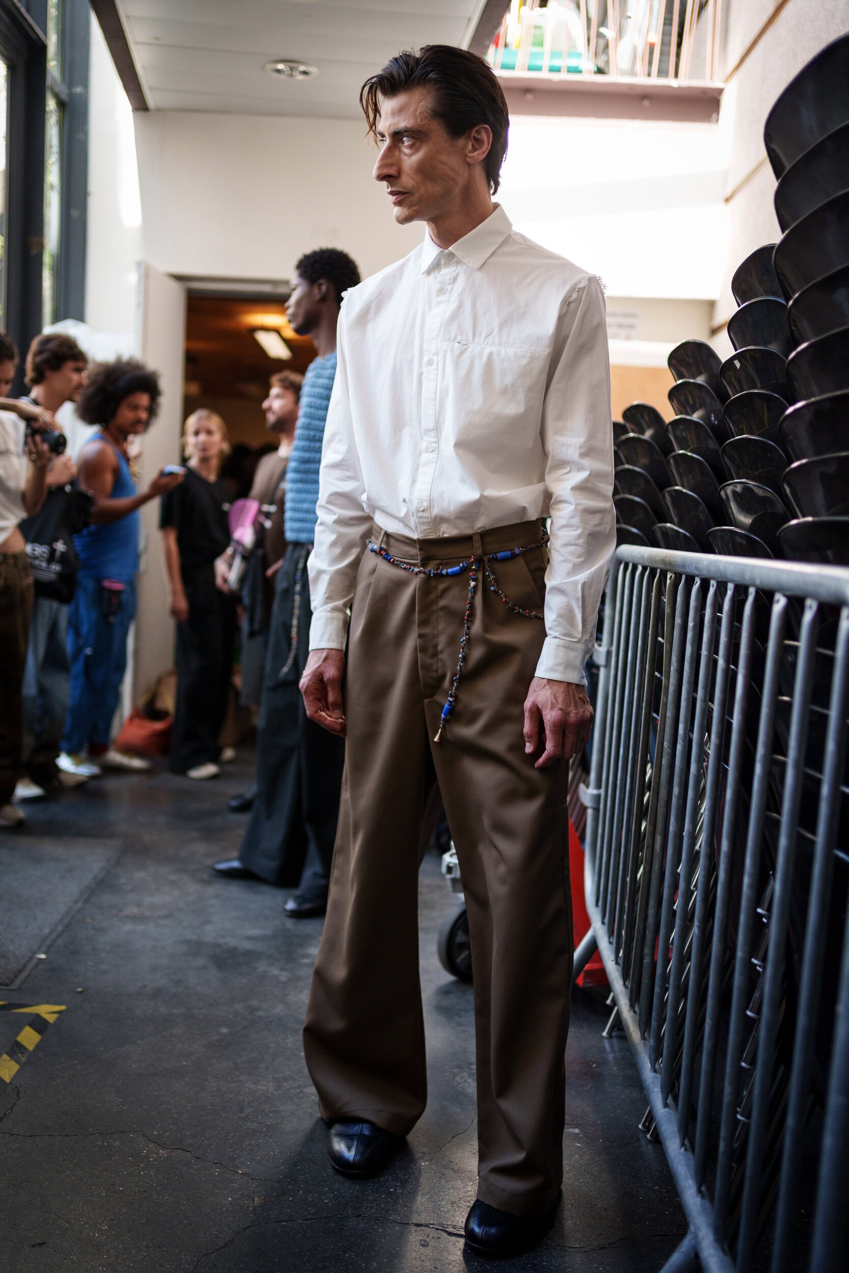 Pedro Andrade Spring 2026 Men's Fashion Show Backstage
