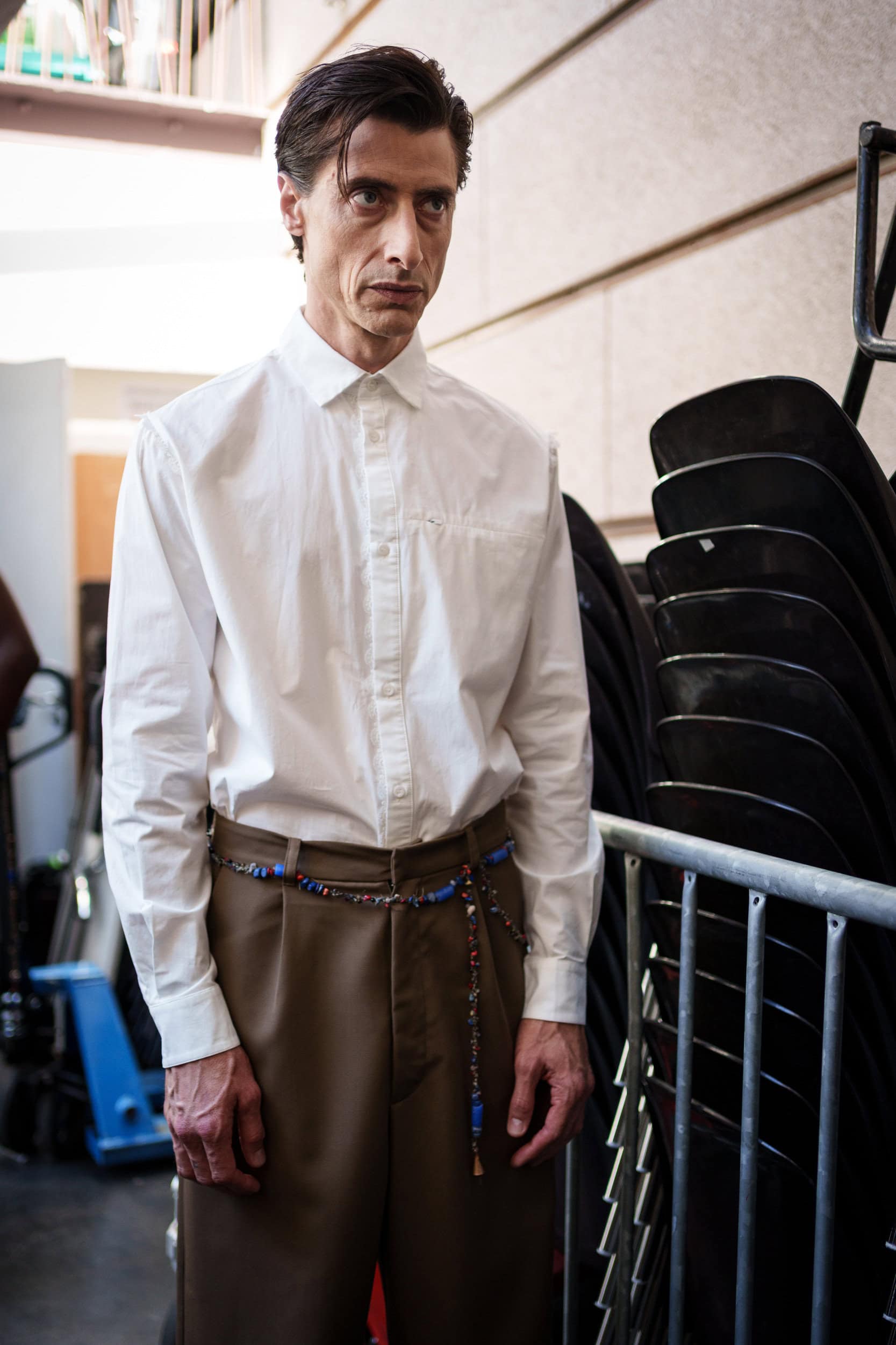 Pedro Andrade Spring 2026 Men's Fashion Show Backstage