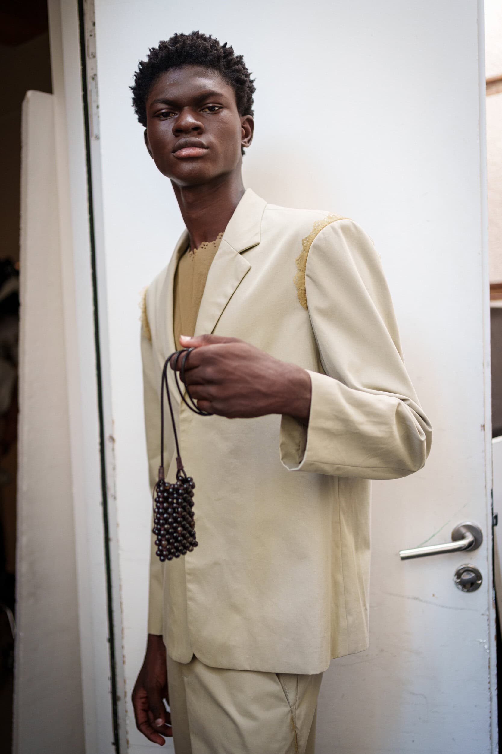 Pedro Andrade Spring 2026 Men's Fashion Show Backstage