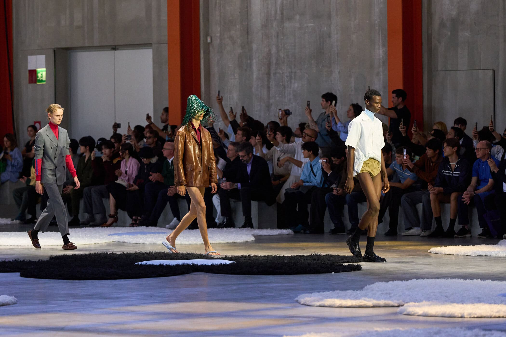 Prada Spring 2026 Men's Fashion Show Atmosphere