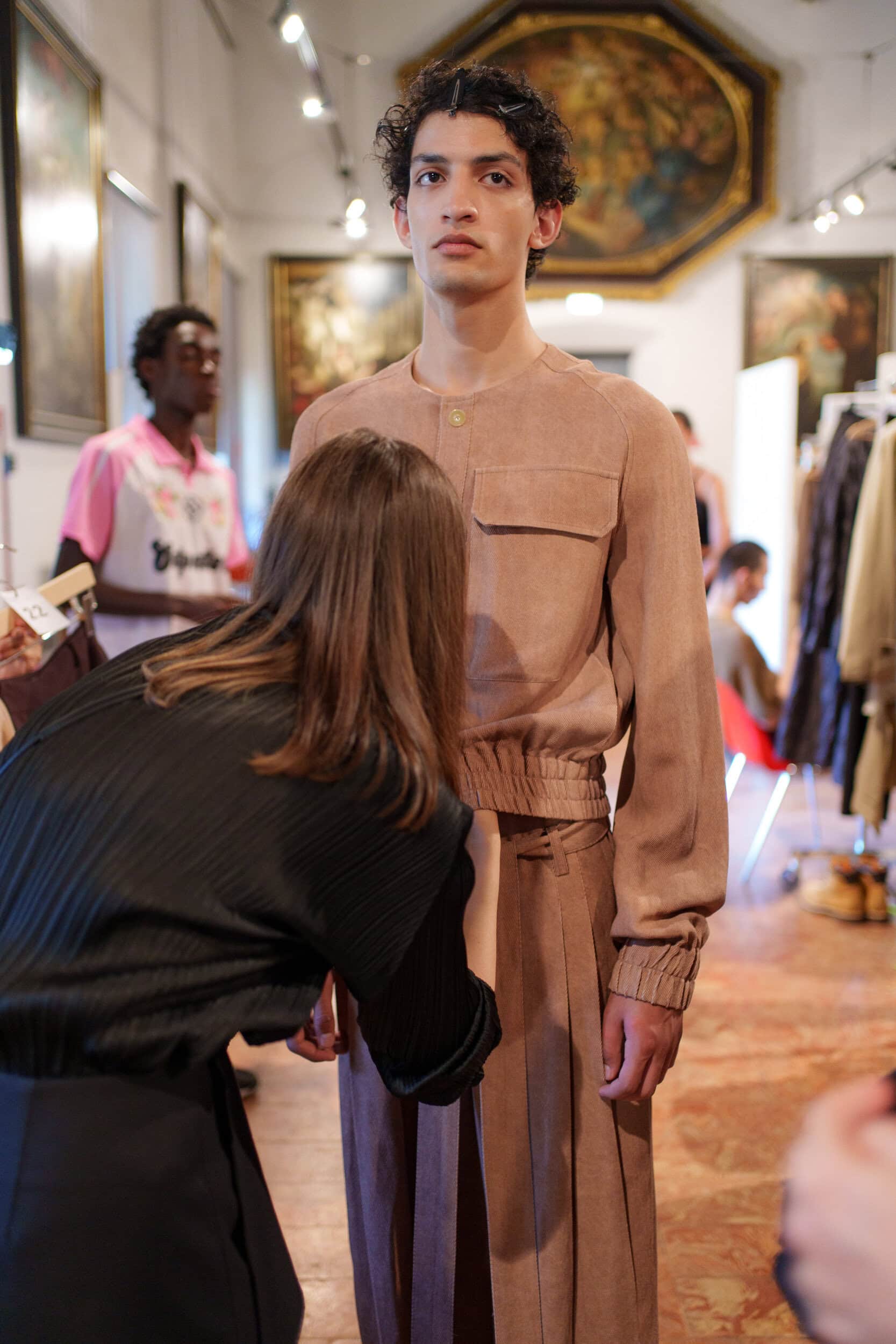 Qasimi Spring 2026 Men's Fashion Show Backstage