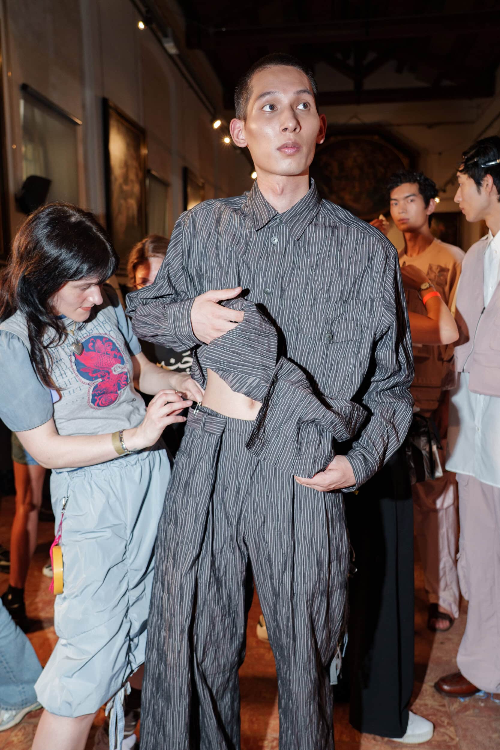 Qasimi Spring 2026 Men's Fashion Show Backstage